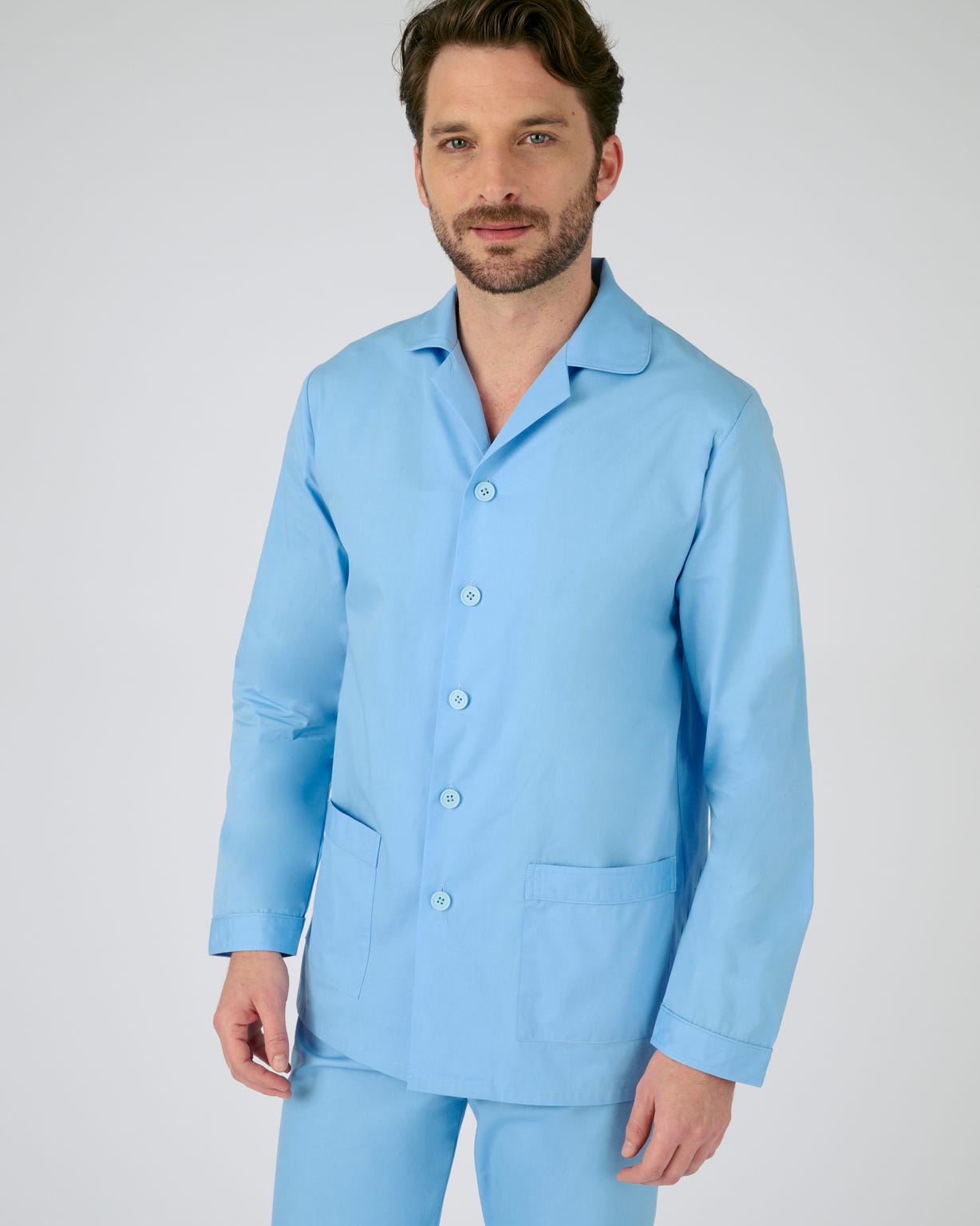 Pyjama en popeline, manches longues