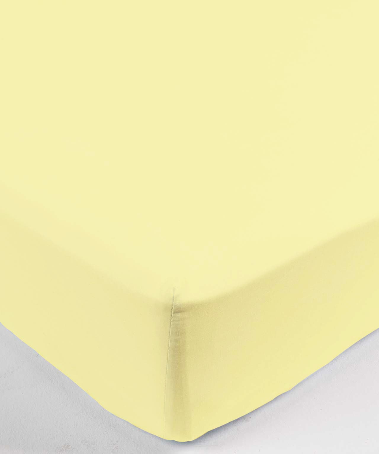 Drap-housse percale de polycoton peigné .