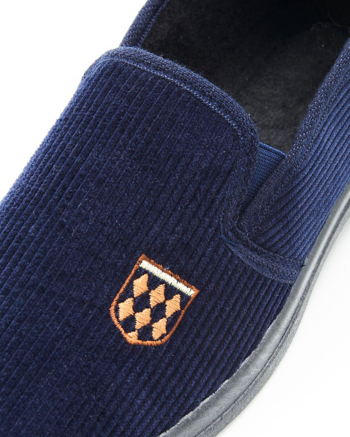 Chaussons velours côtelé