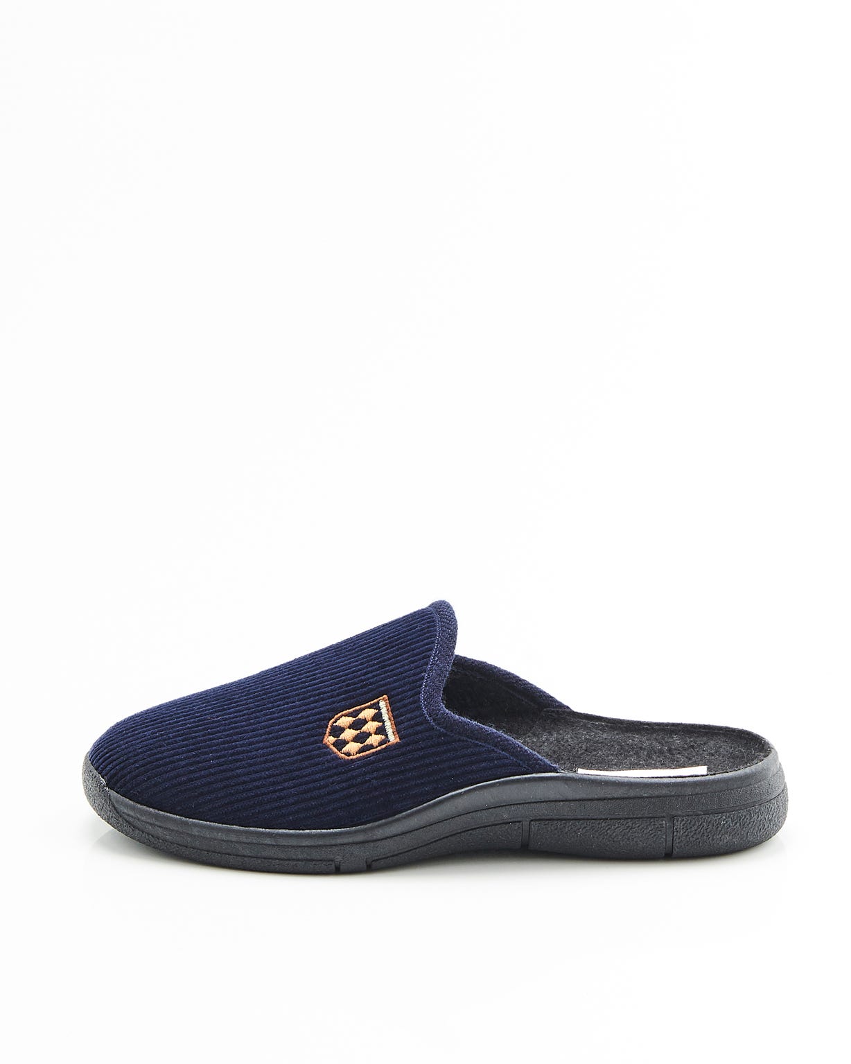 Mules chaussons velours côtelé