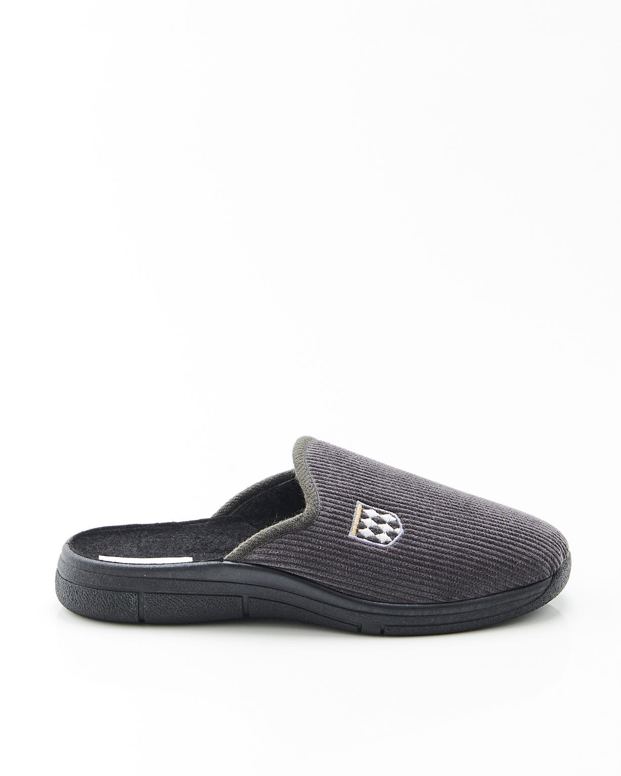 Mules chaussons velours côtelé