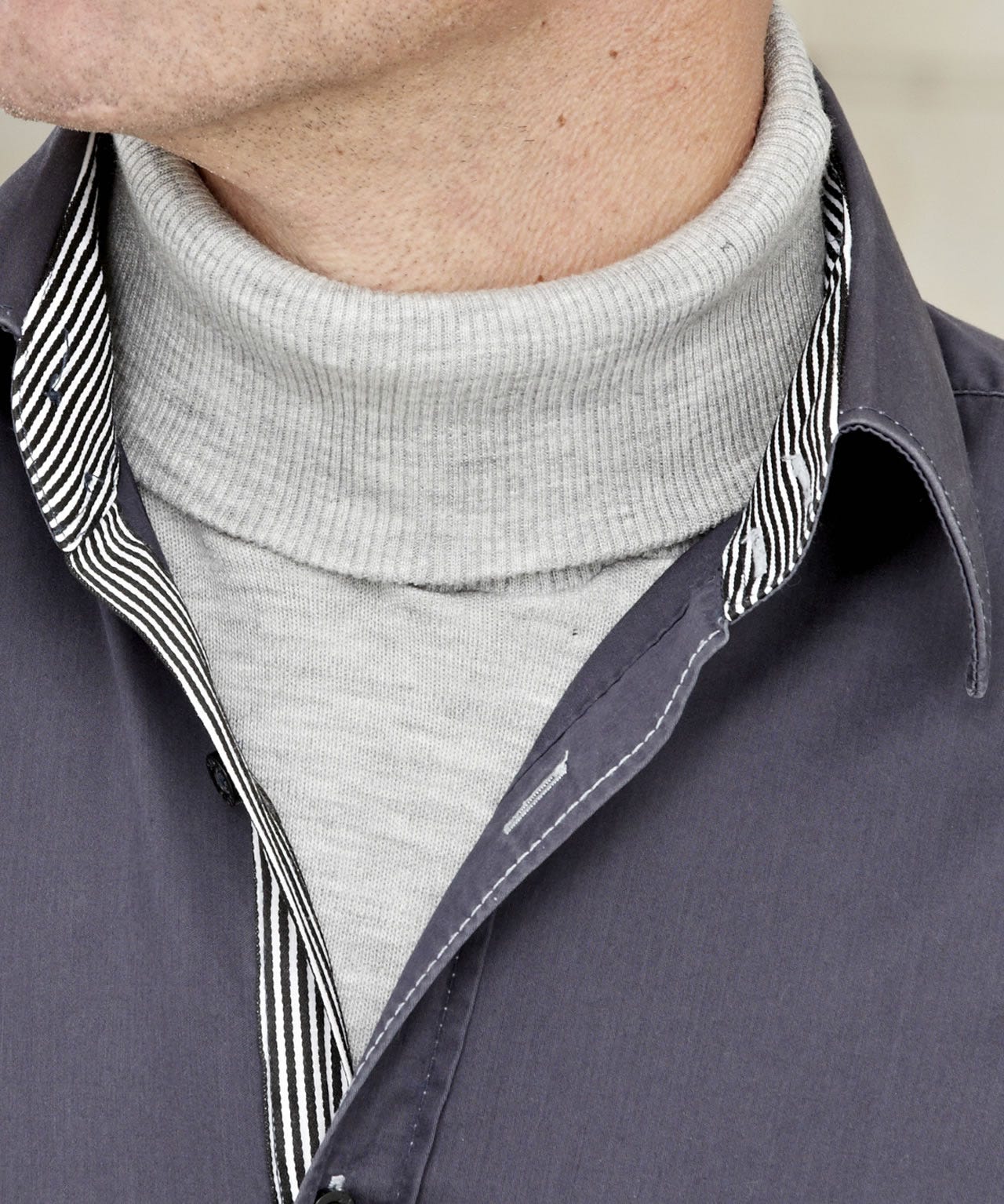 Col plastron Double Chaleur Thermolactyl.