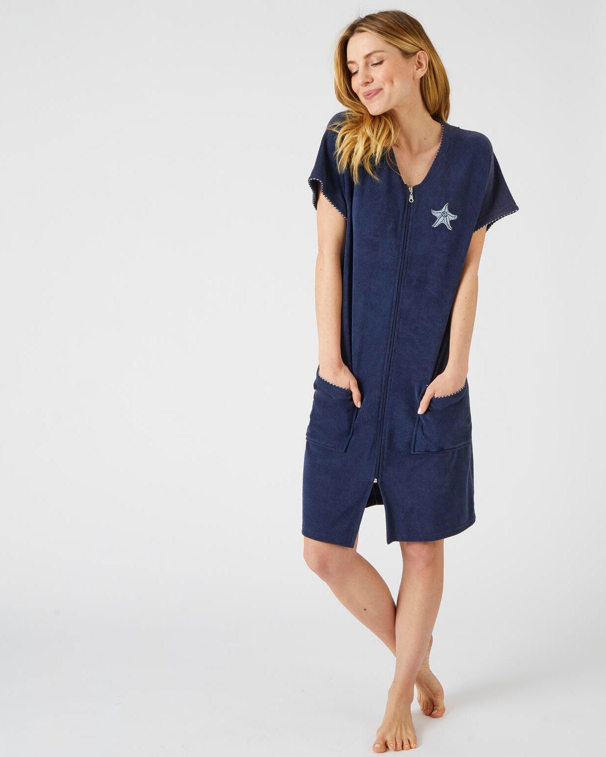 Damart robe de chambre zippée top