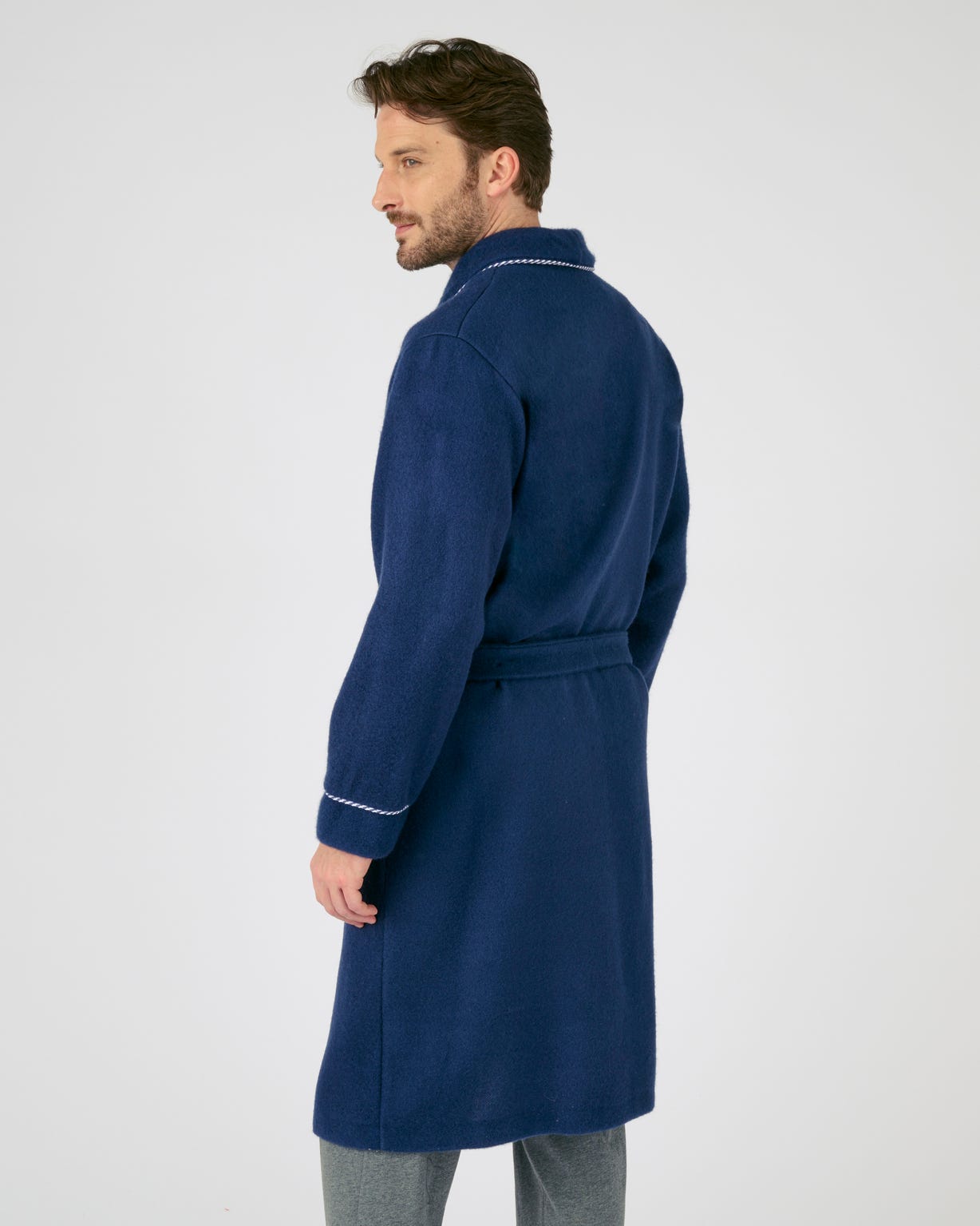 Robe de chambre en molleton Courtelle®, manches longues