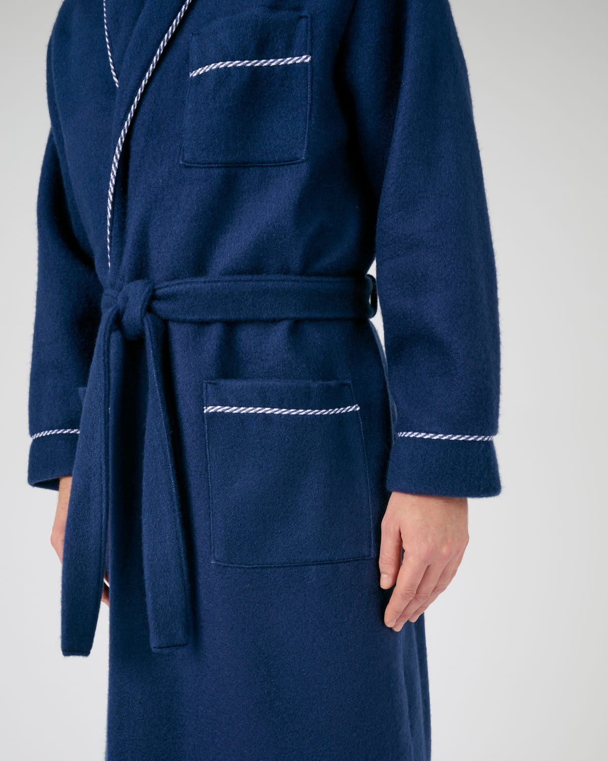 Robe de chambre en molleton Courtelle®, manches longues