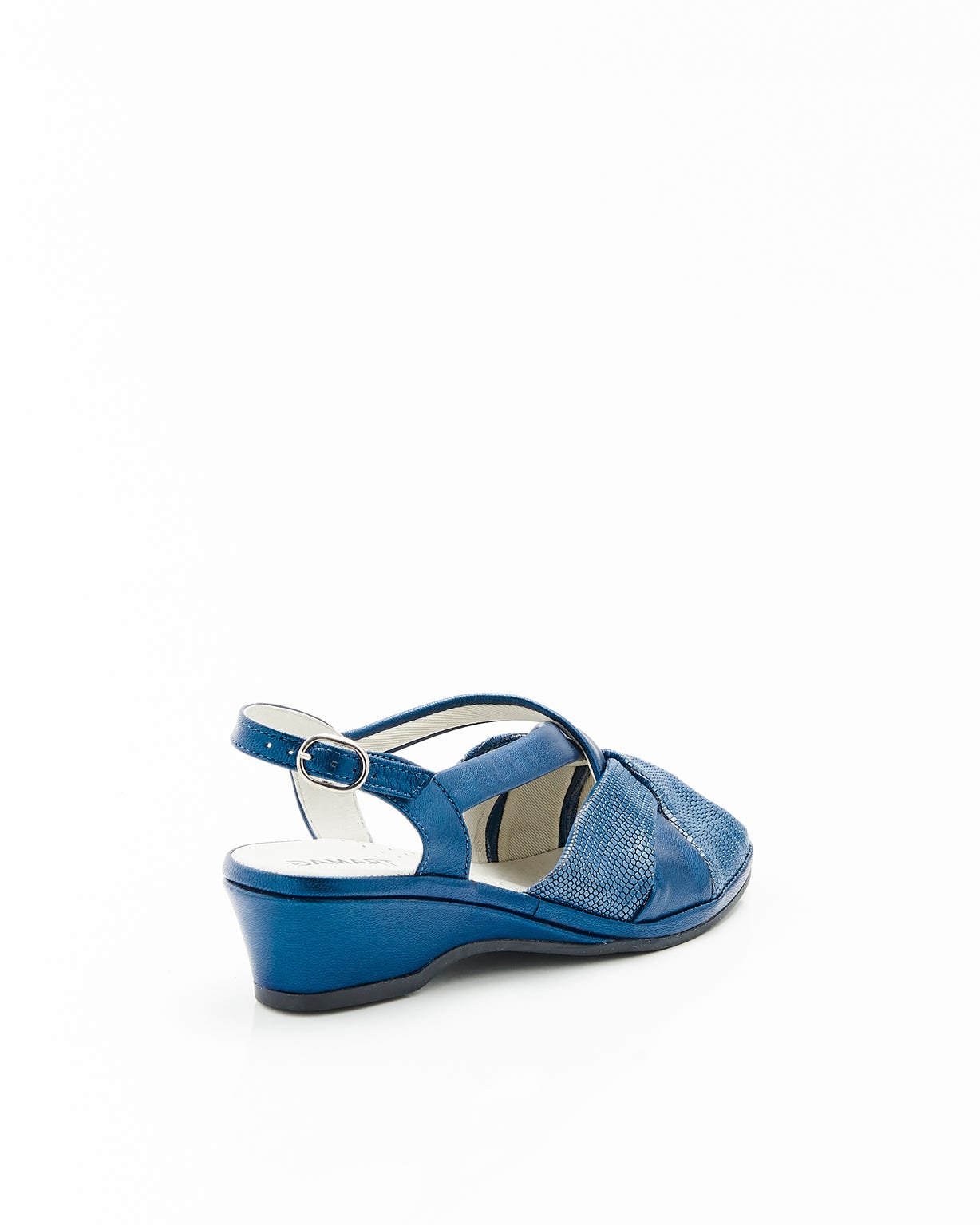 Sandales dessus cuir, modèle large