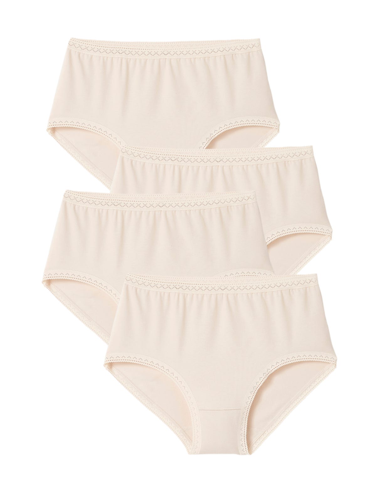 Lot de 3 culottes midi coton stretch + 1 GRATUITE