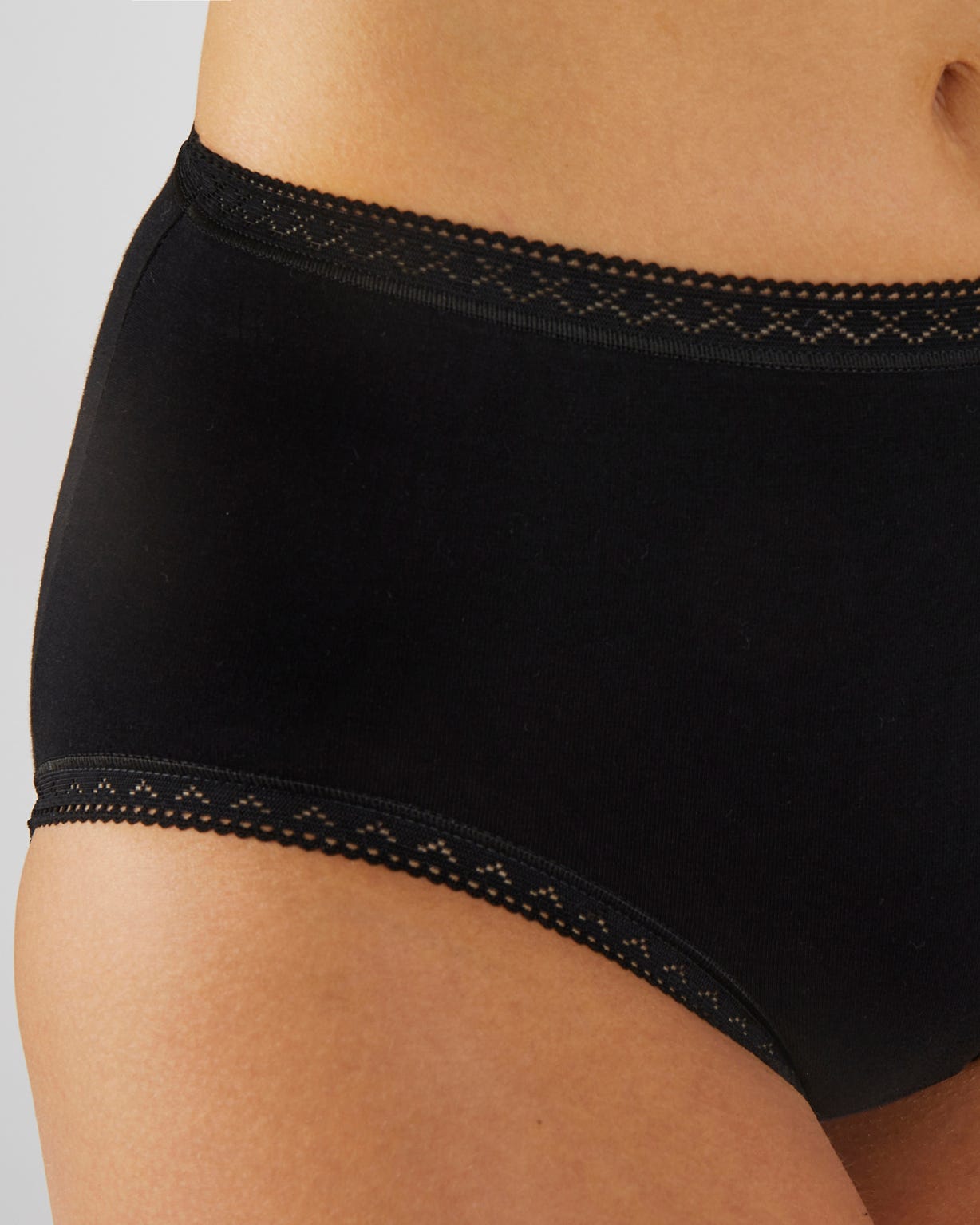 Lot de 3 culottes midi coton stretch + 1 GRATUITE