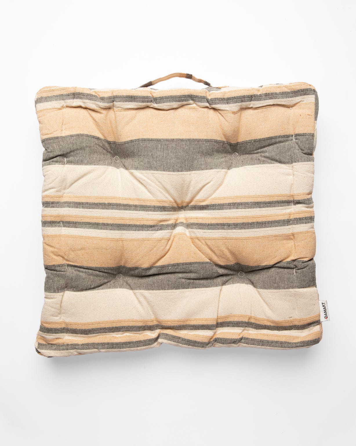 Coussin d'assise uni et rayé