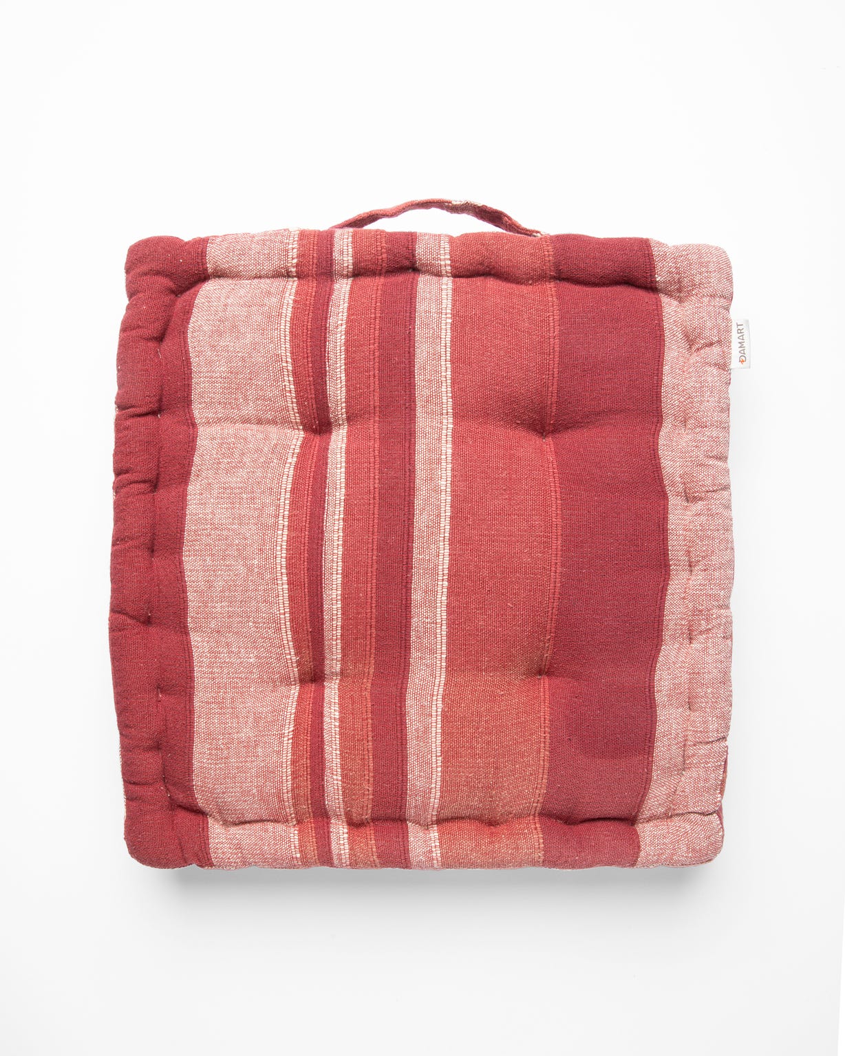 Coussin d'assise uni et rayé