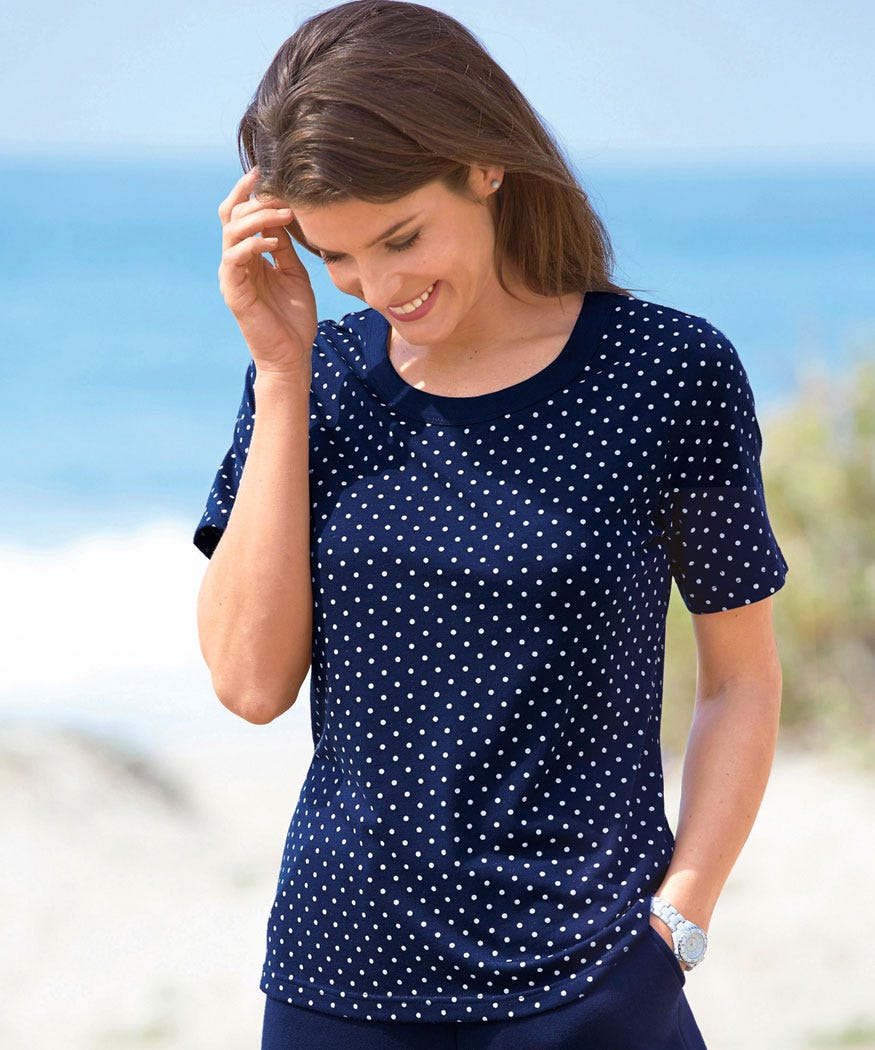 Tee-shirt imprimé pois