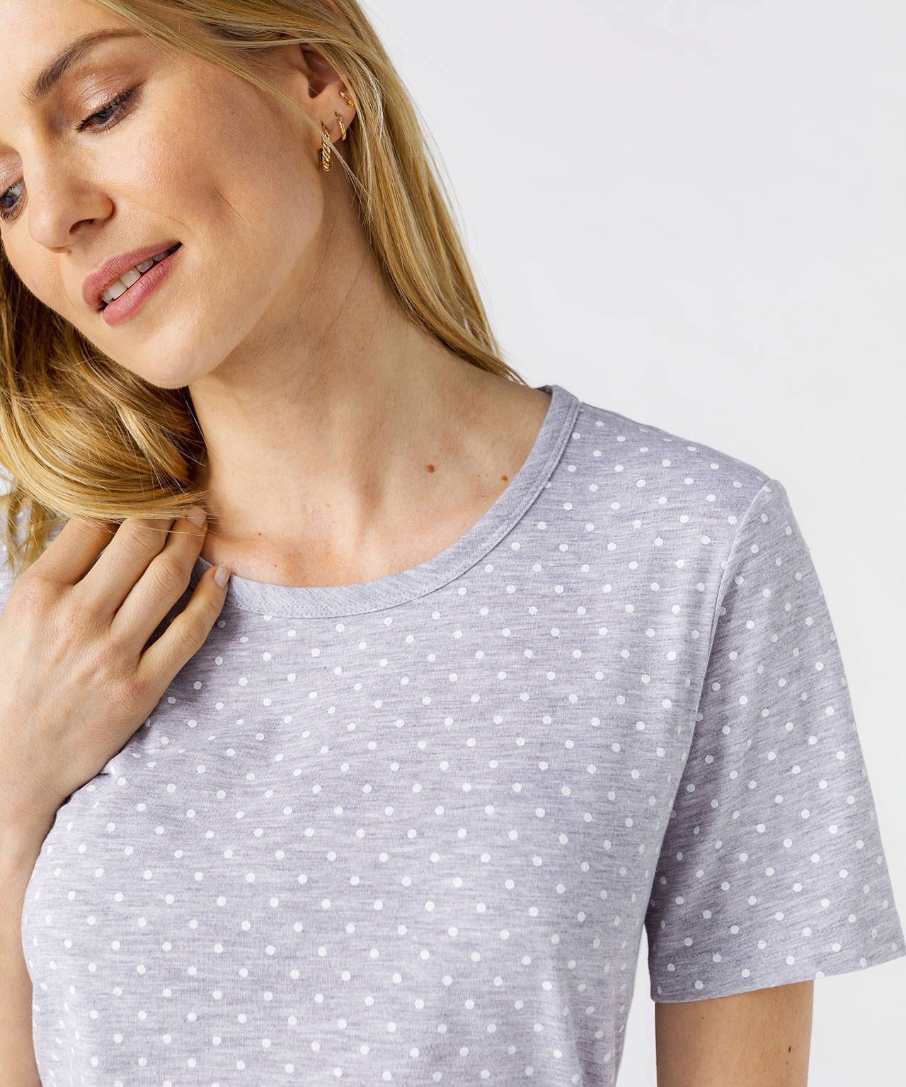 Tee-shirt imprimé pois