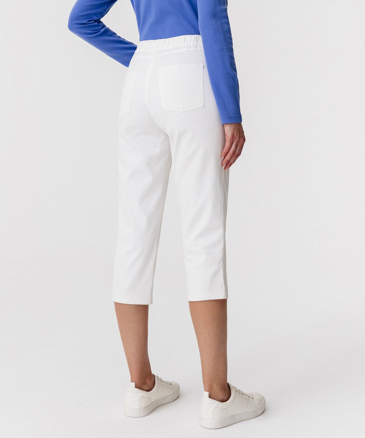 Pantacourt gabardine extensible