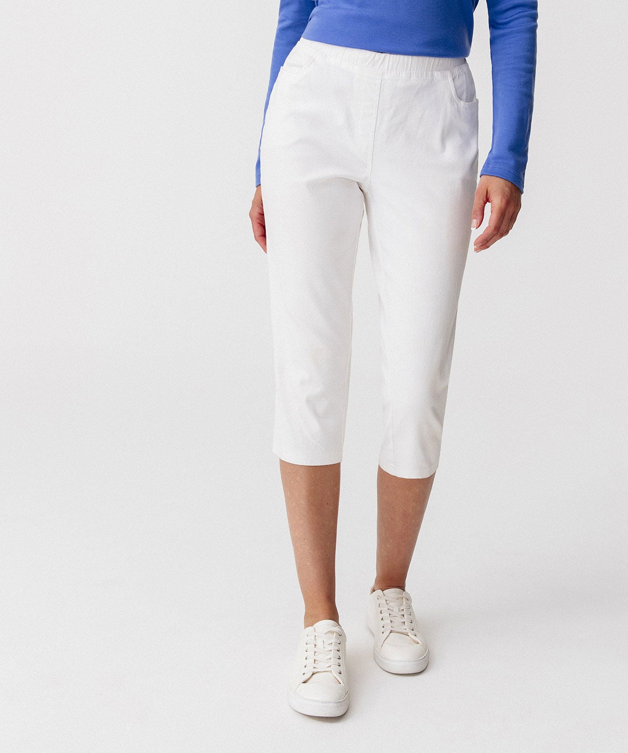 Pantacourt gabardine extensible