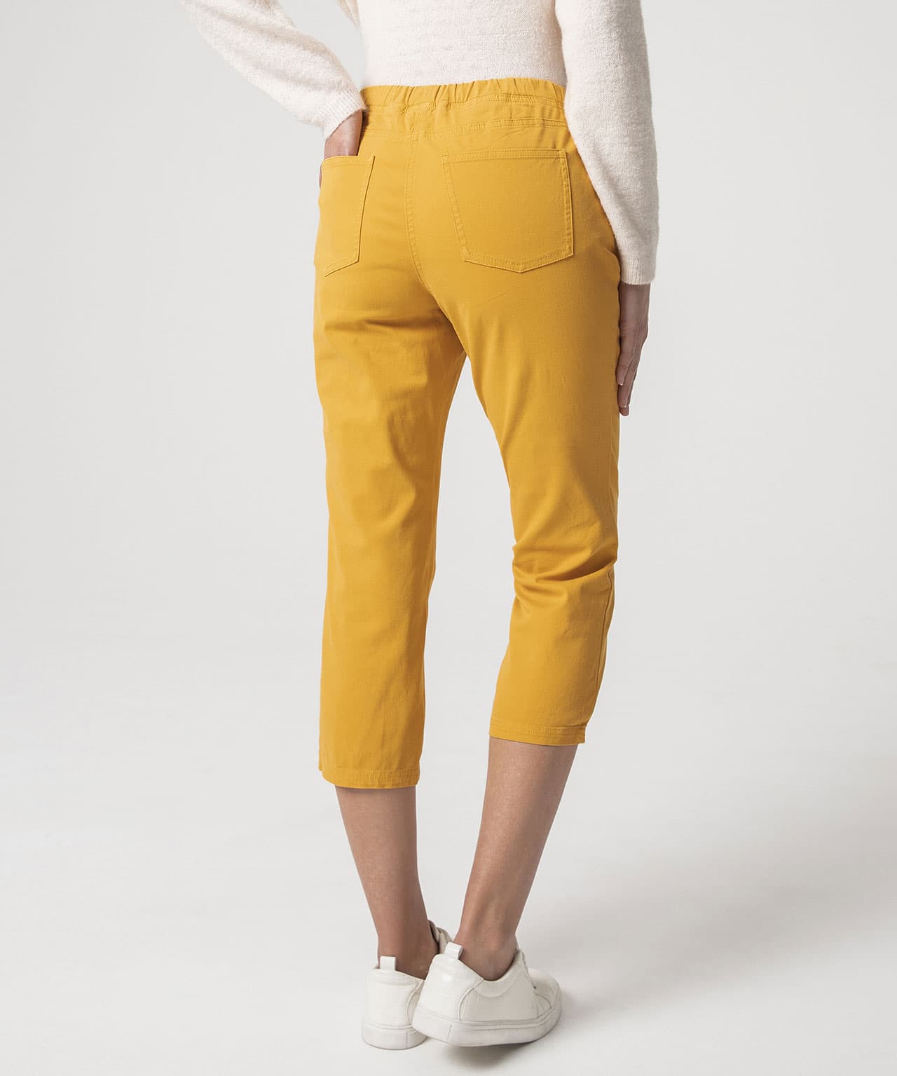 Pantacourt gabardine extensible