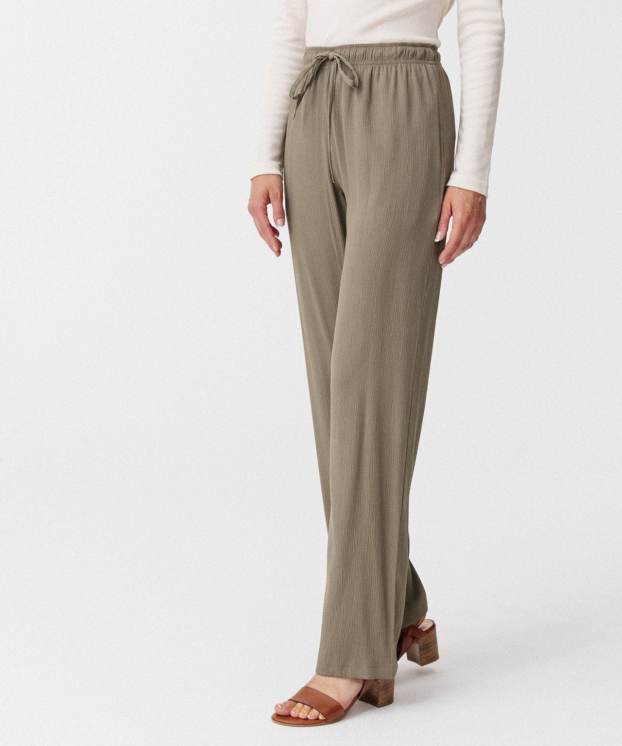 Pantalon fluide crépon