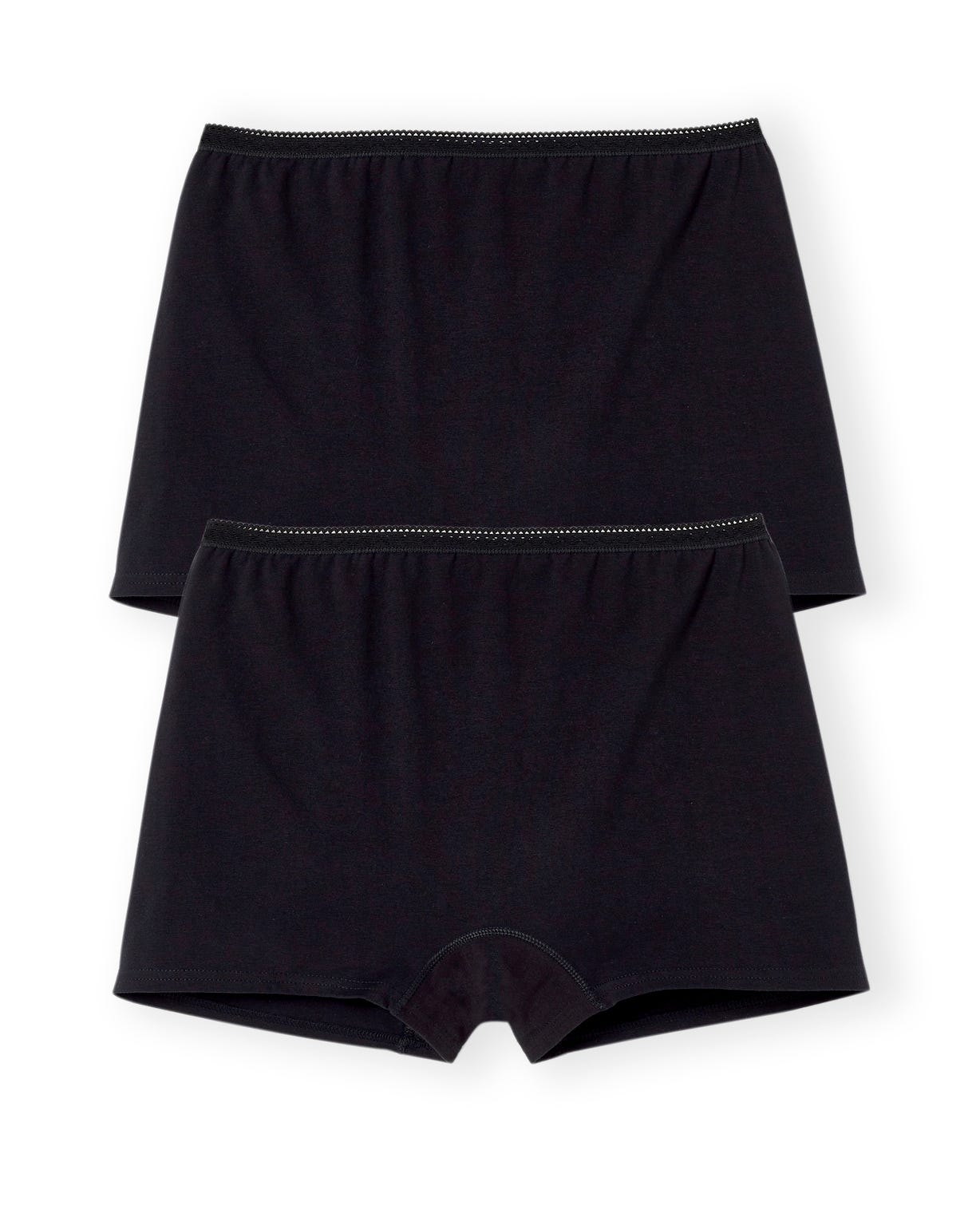 Lot de 2 shorties coton stretch
