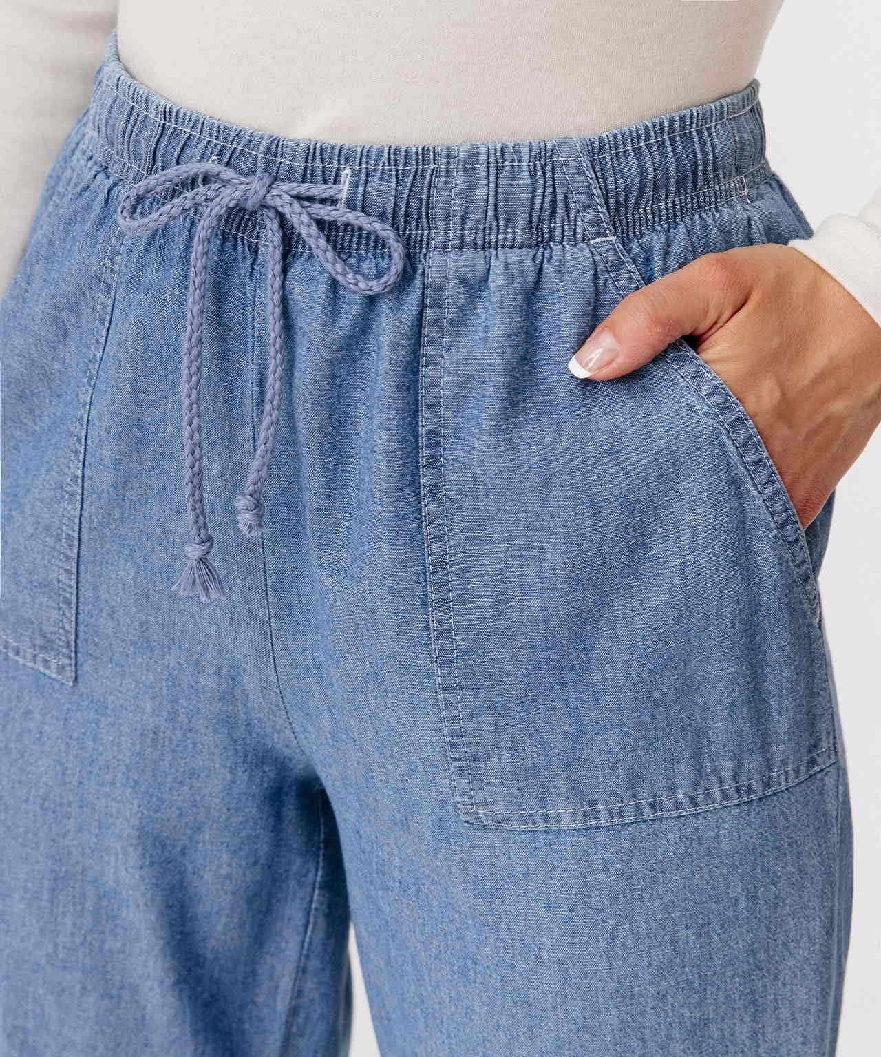 Pantalon chambray ou gabardine