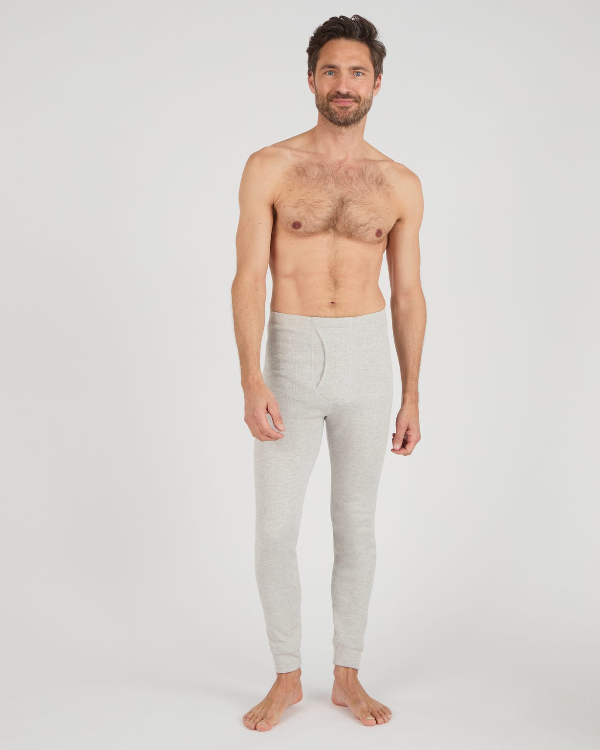 Caleçon ouvert Thermolactyl, côtes molletonnées