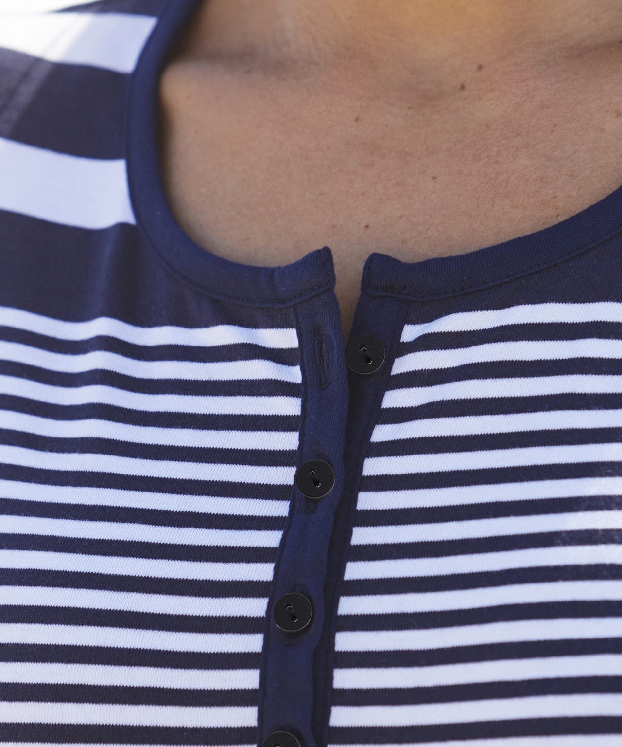 Tee-shirt rayé pur coton peigné