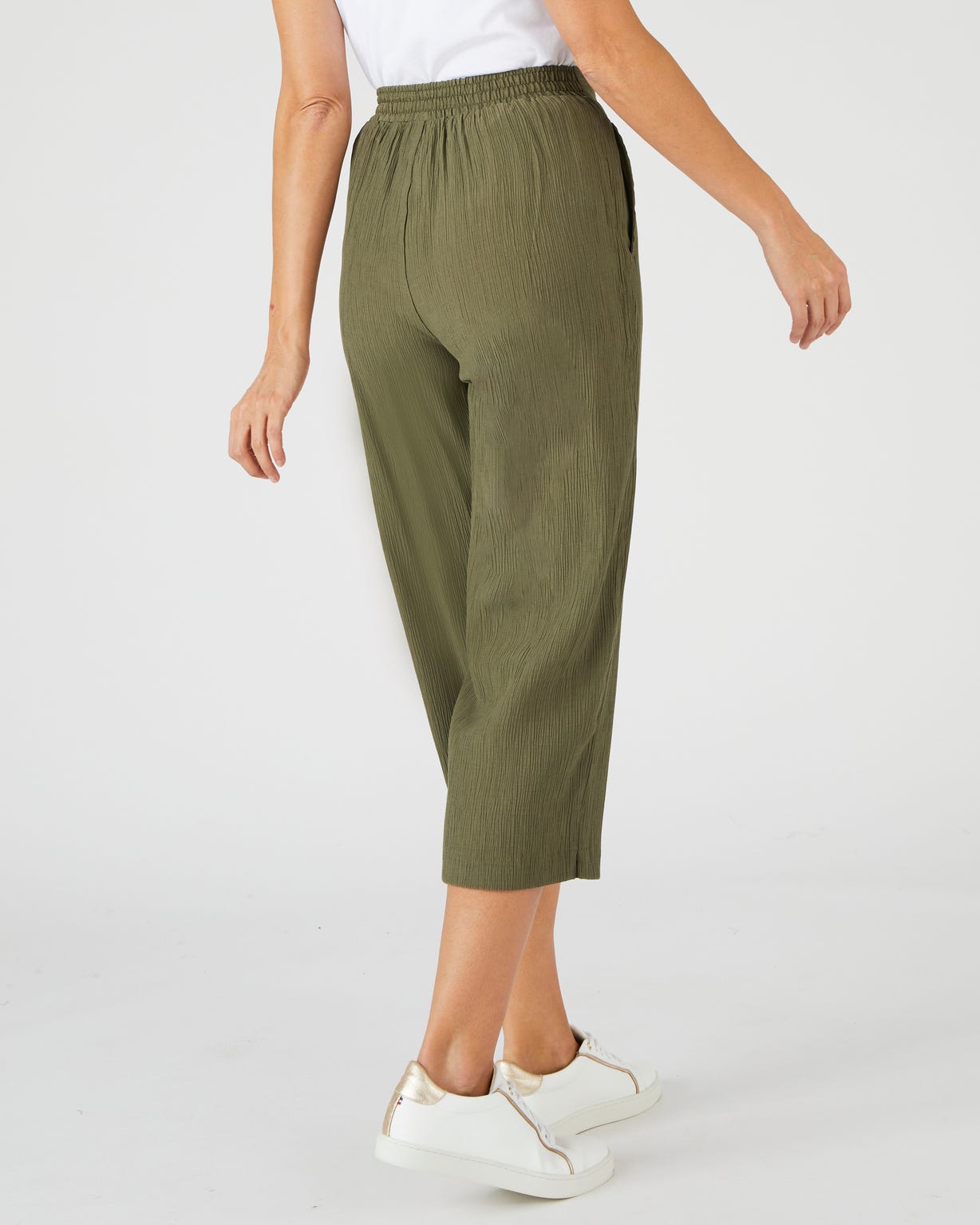 Pantacourt crépon léger