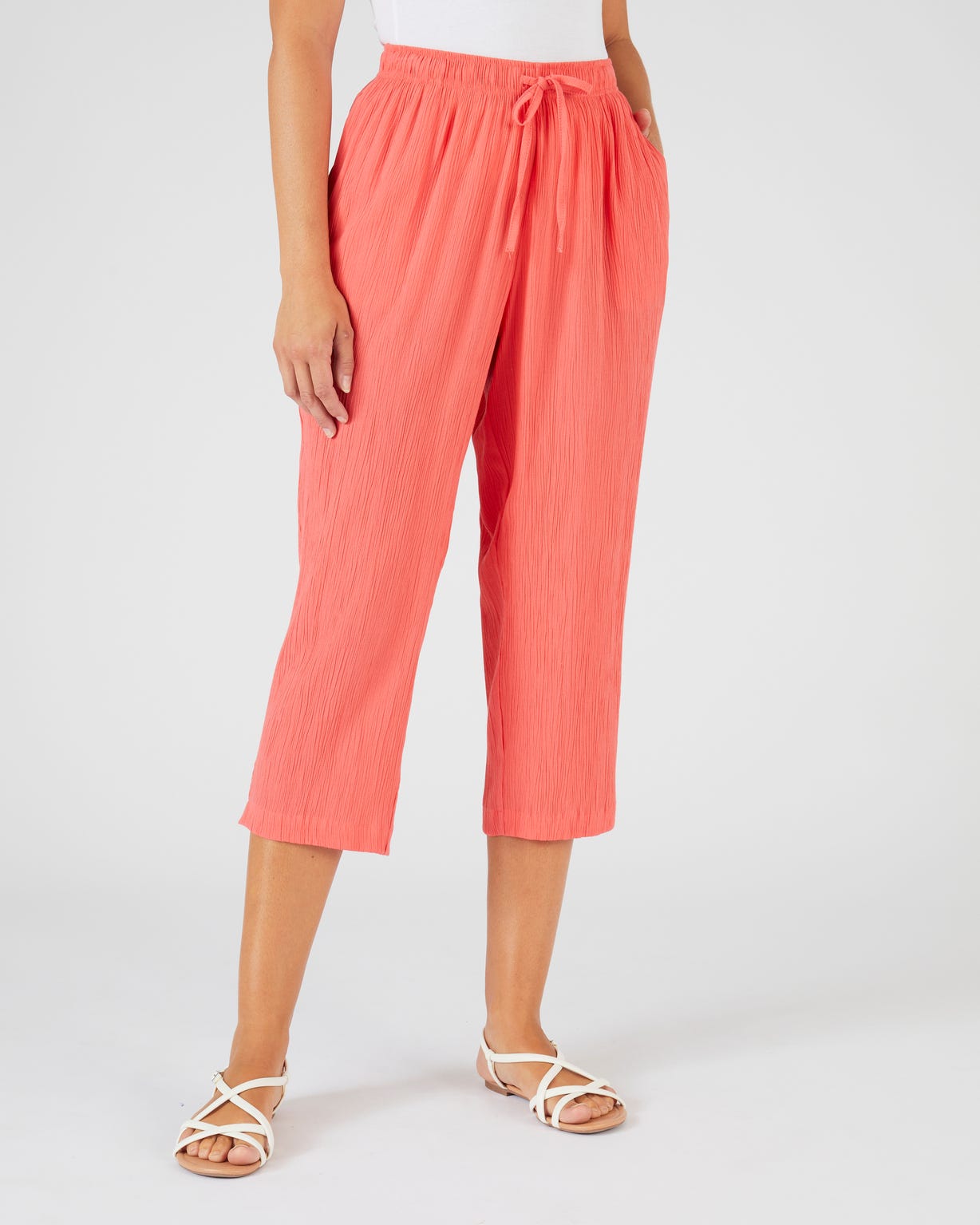 Pantacourt crépon léger