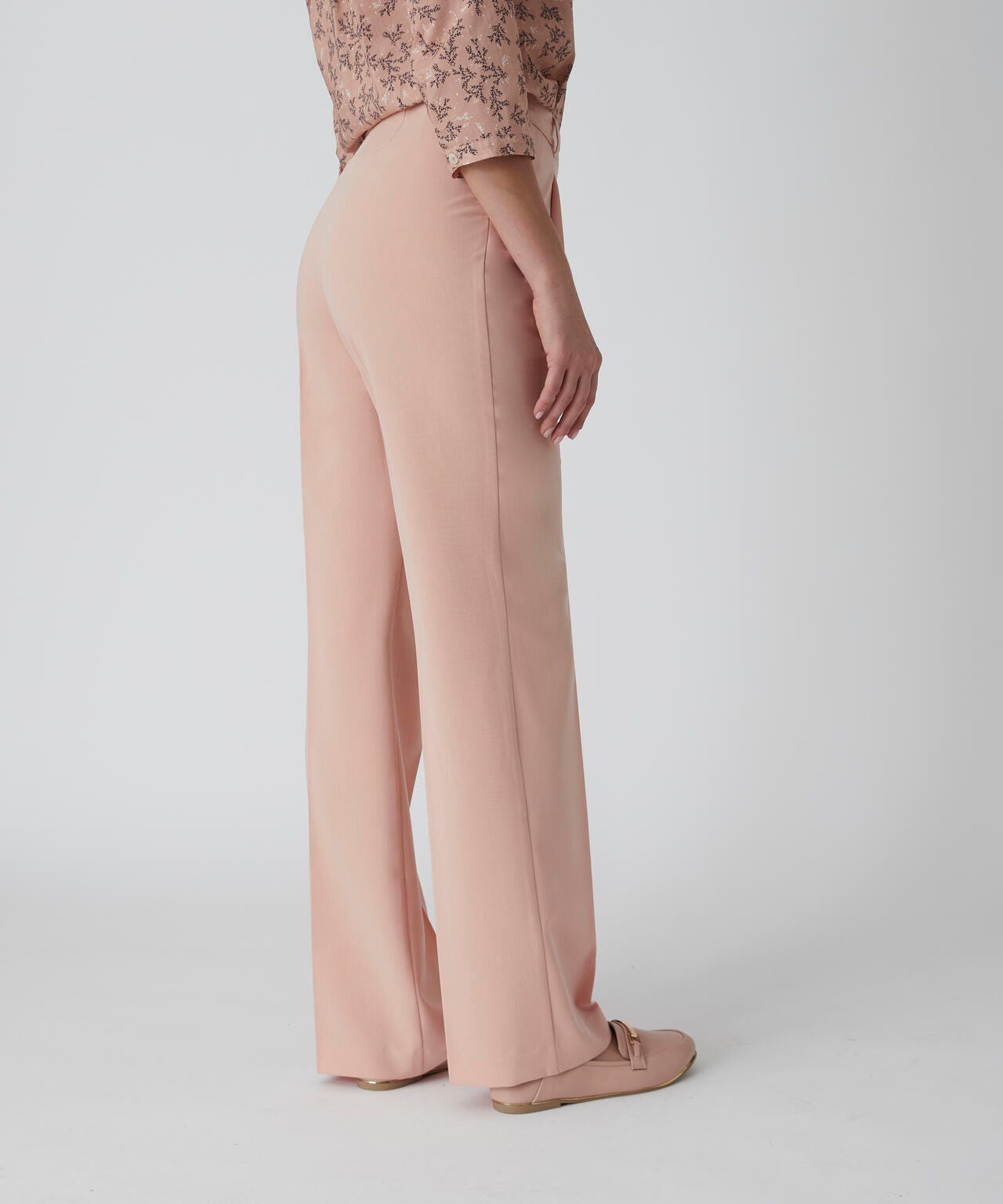 Pantalon ample biais satin