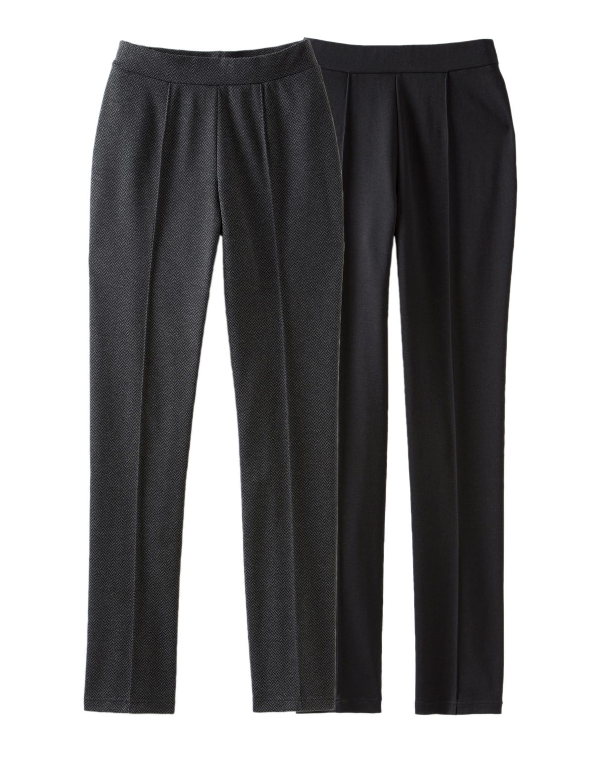 Lot de 2 pantalons maille milano