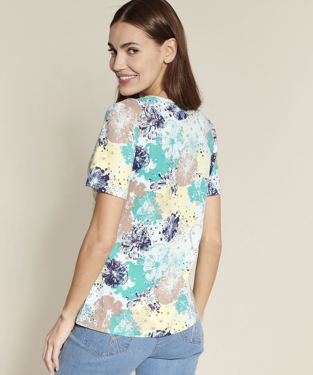 Tee shirt pur coton imprimé