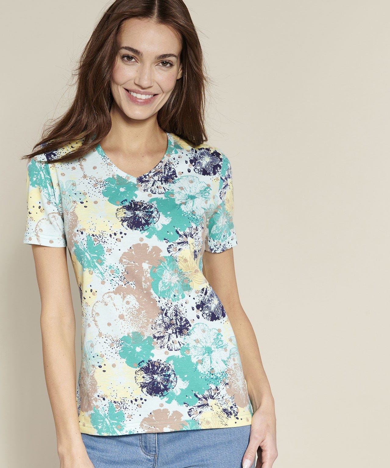 Tee shirt pur coton imprimé