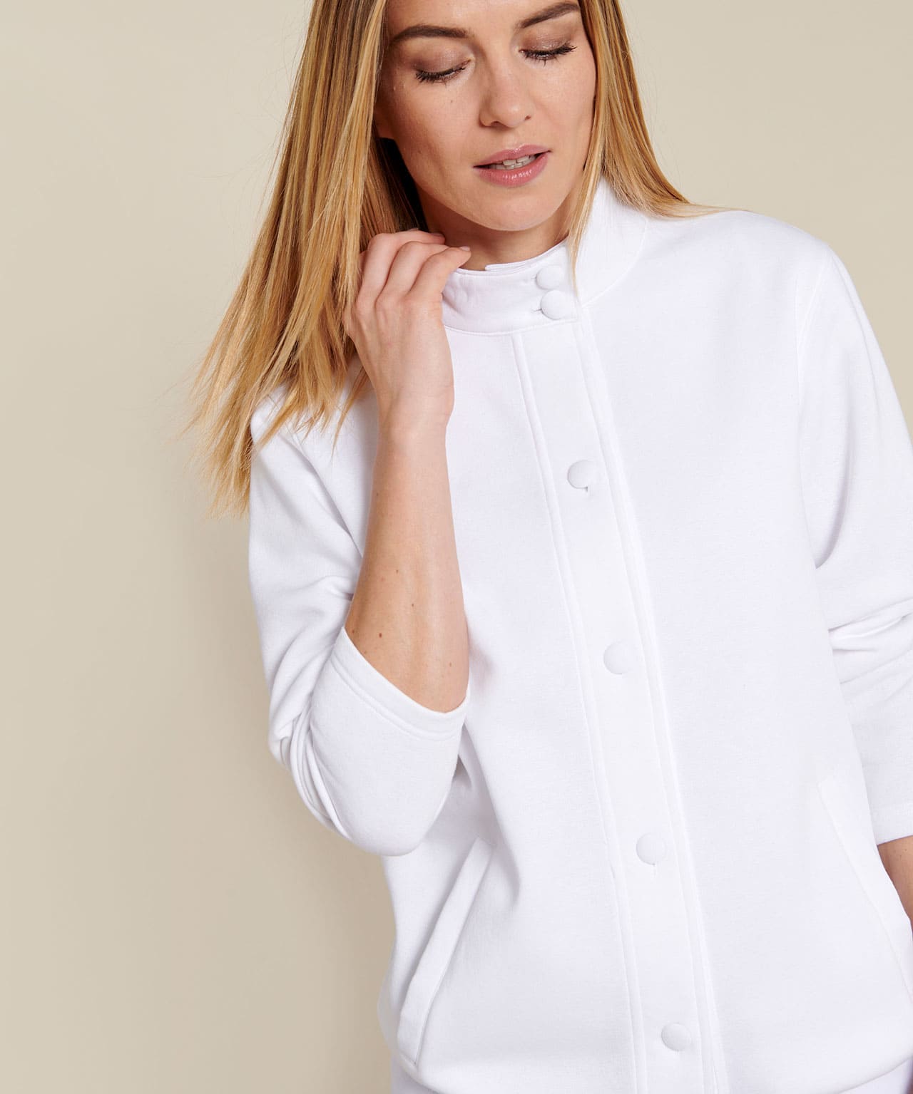 Cardigan molleton douillet