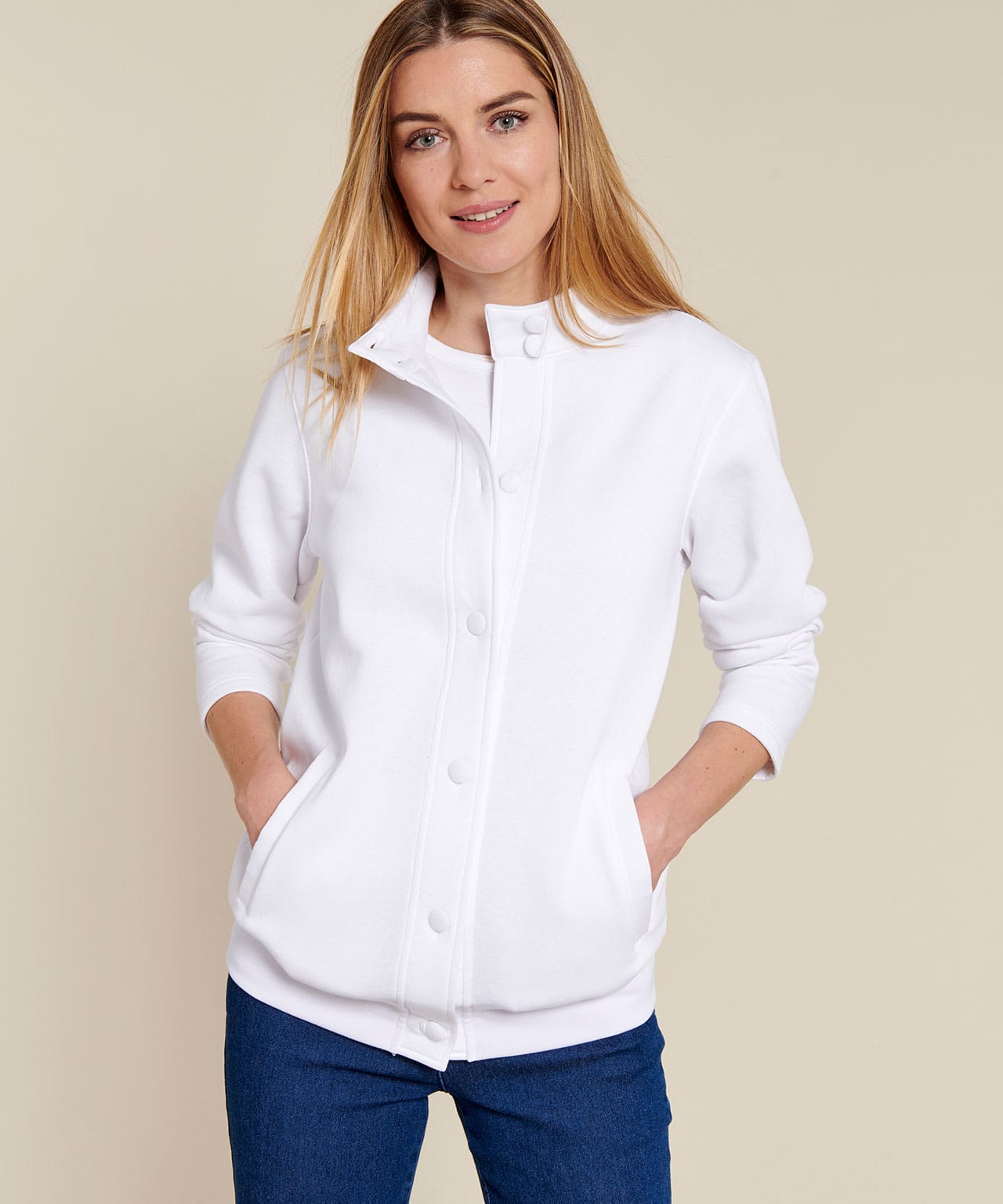 Cardigan molleton douillet