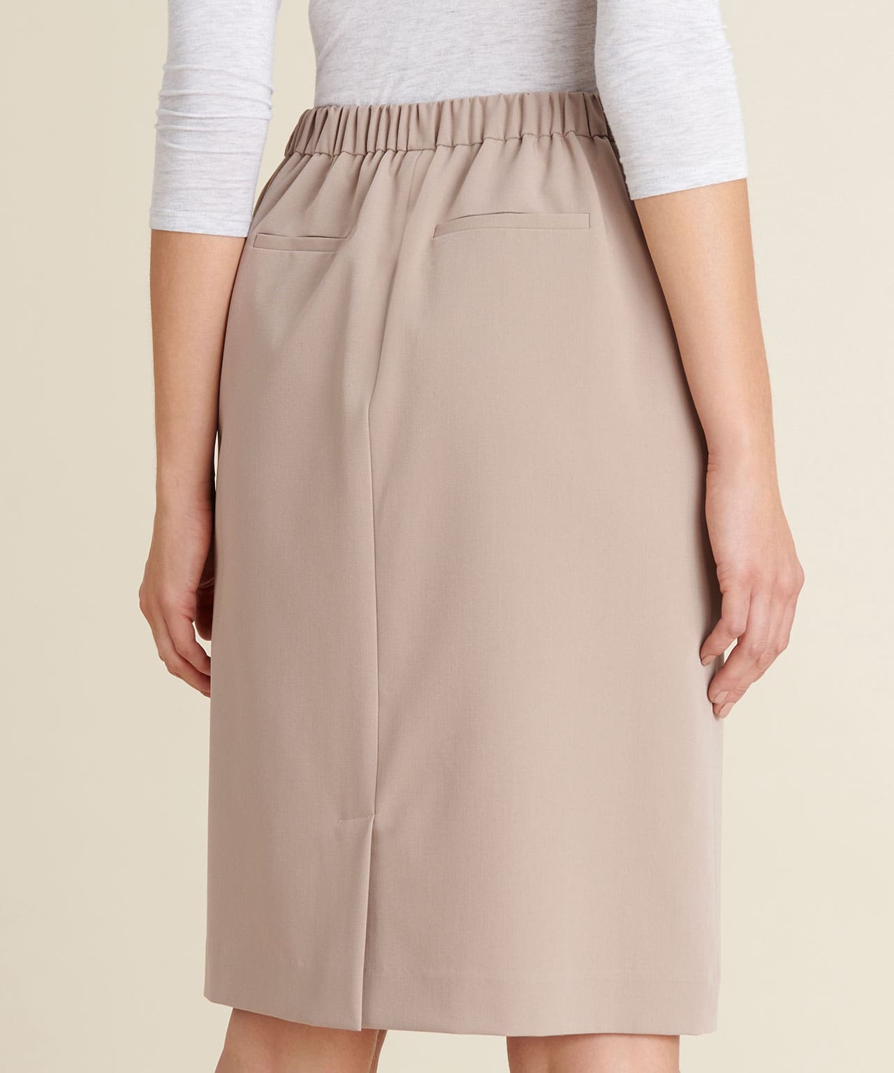 Jupe droite tissu confort