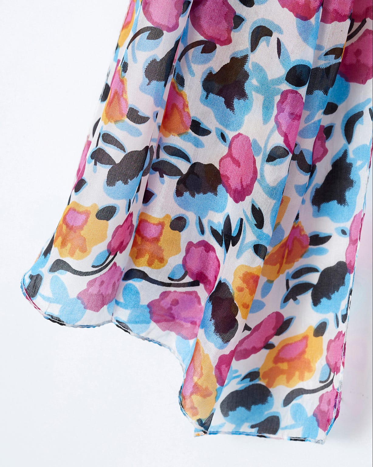 Foulard imprimé en pure soie