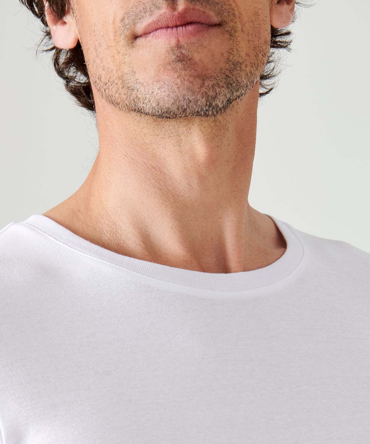 Lot de 2 T-shirts col rond, manches courtes, Essential pur coton peigné