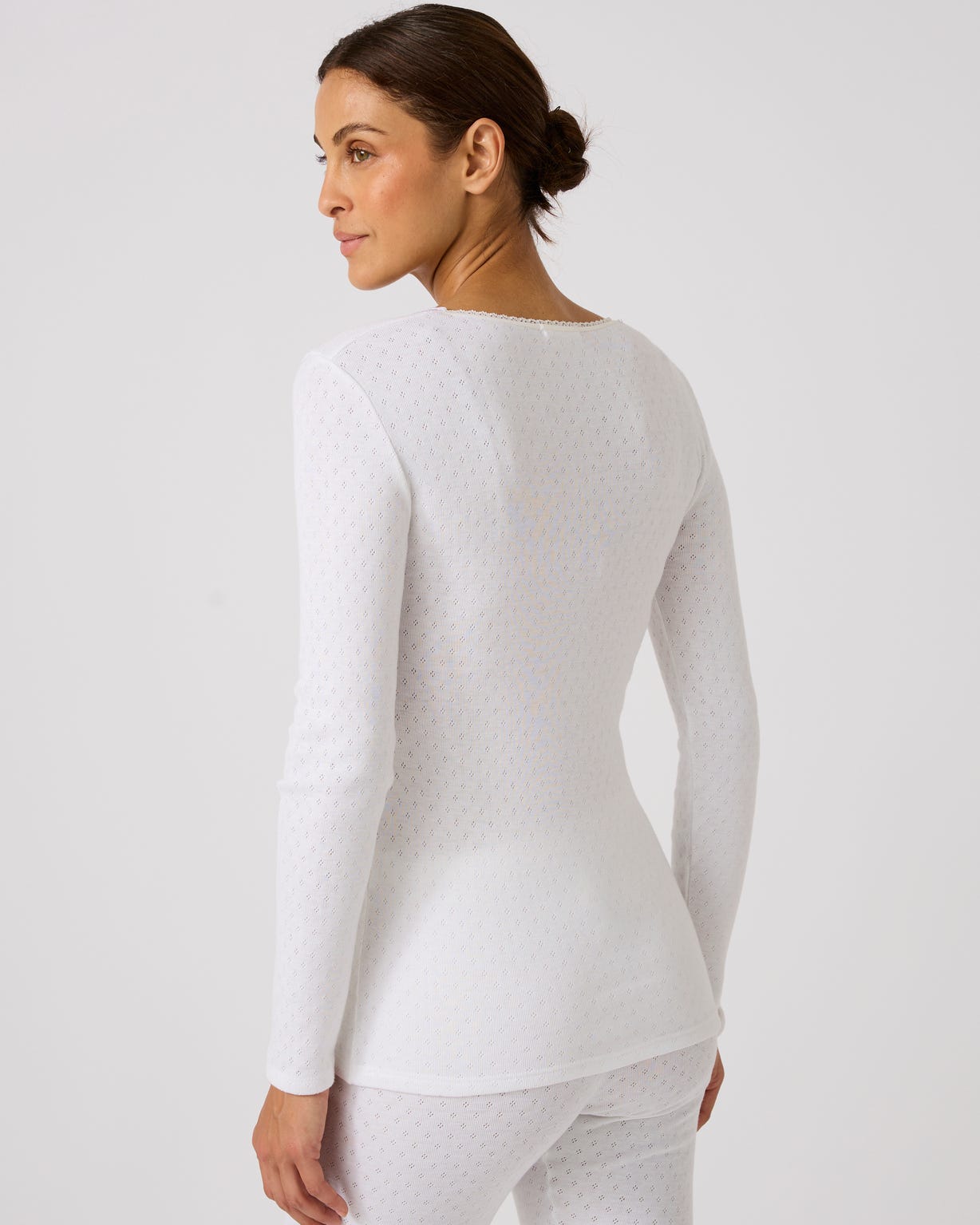T-shirt manches longues maille ajourée Thermolactyl