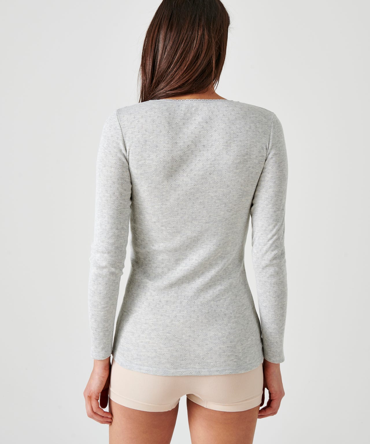 T-shirt manches longues maille ajourée Thermolactyl