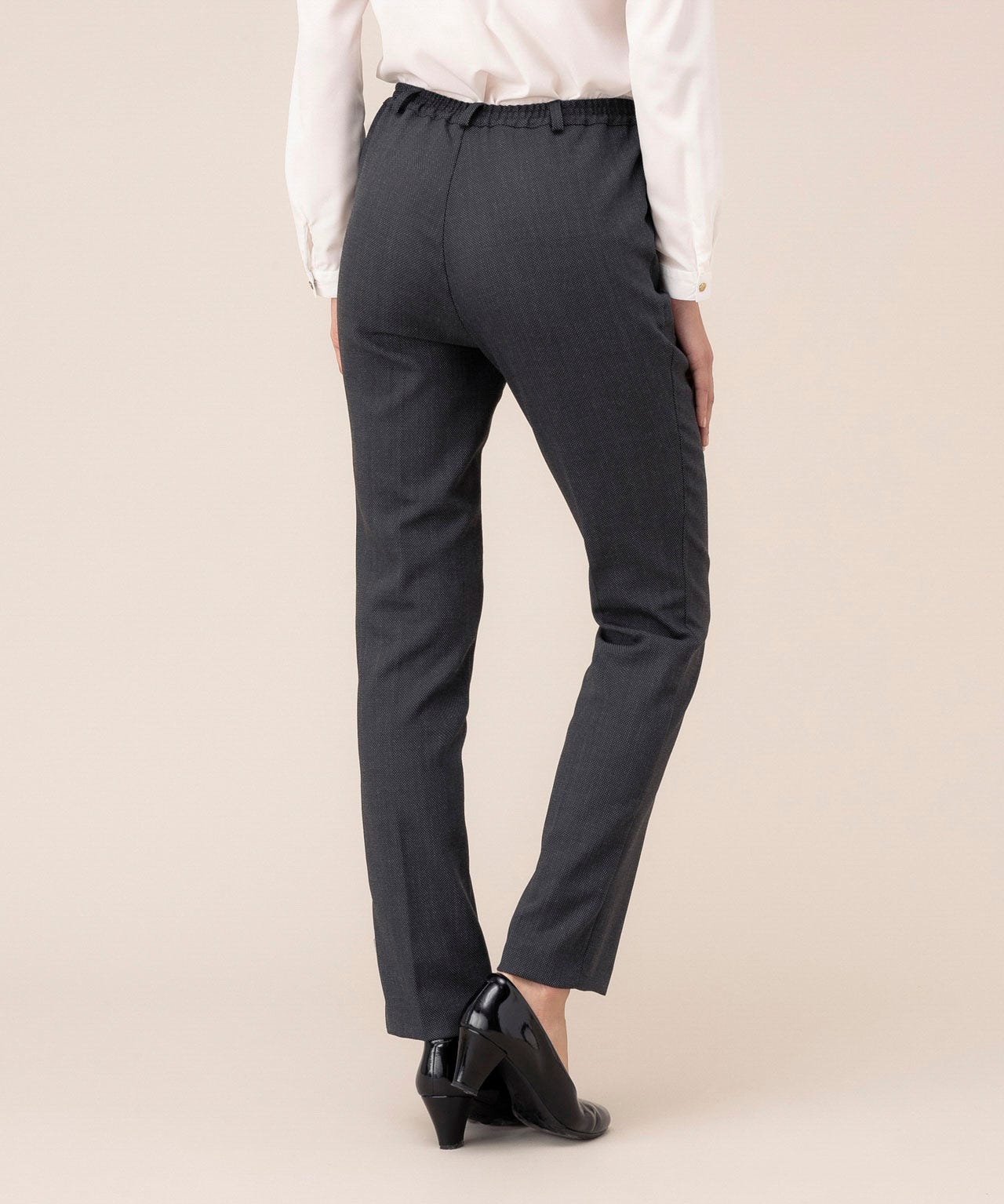 Pantalon motif grain caviar