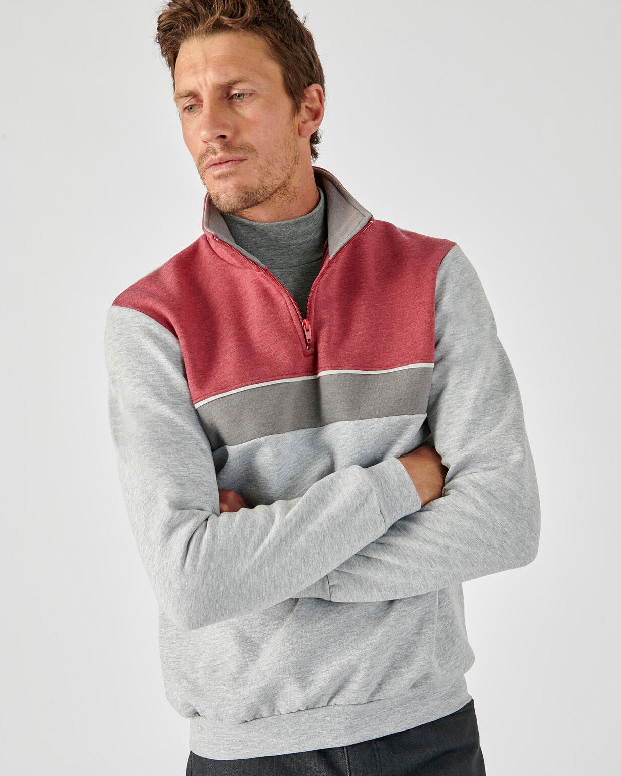 Sweat molleton intérieur gratté