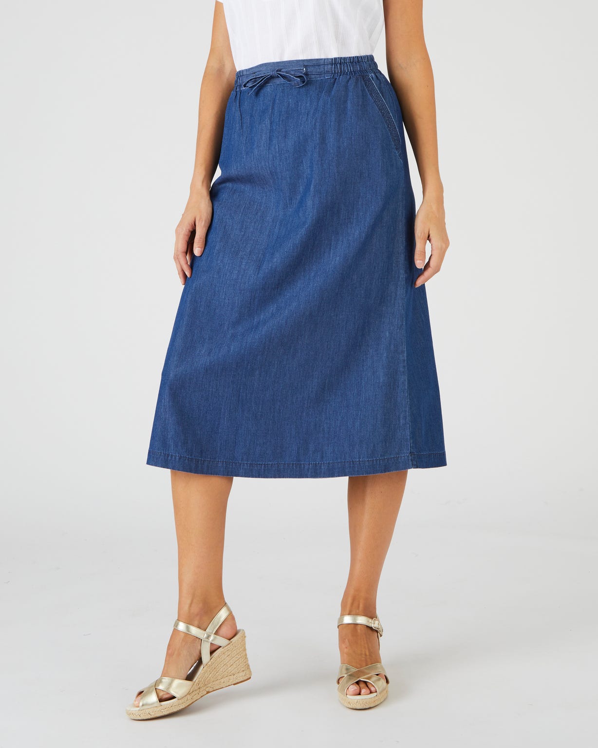 Jupe toile extensible Jupe Damart