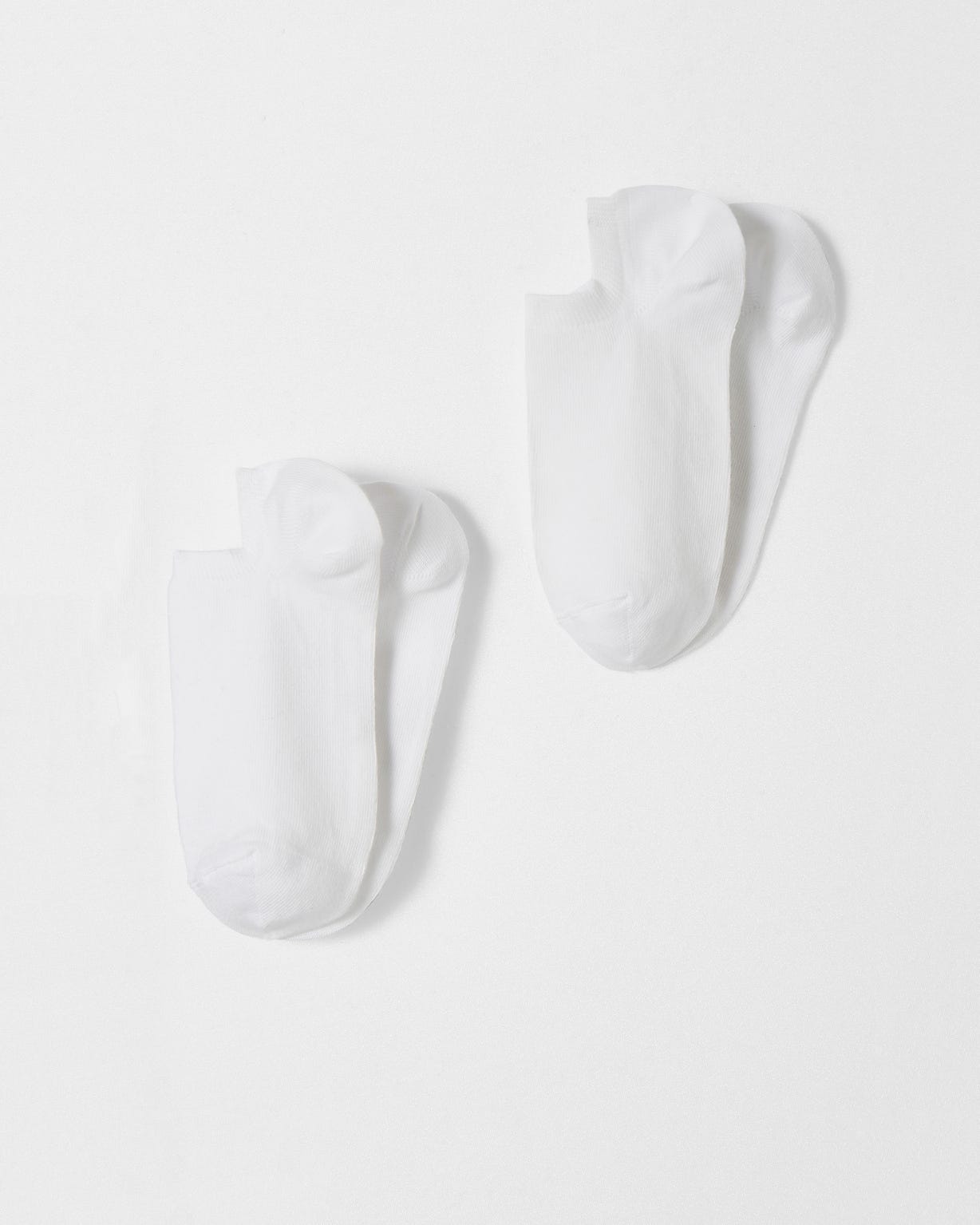 Lot de 2 paires de socquettes mixtes invisibles