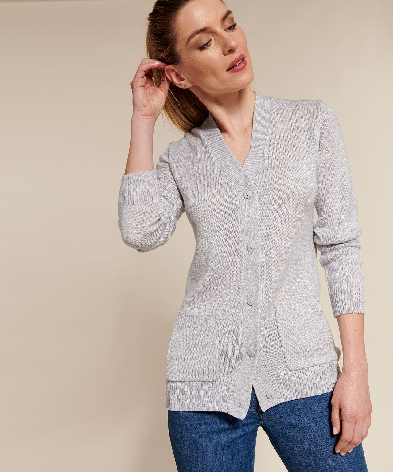 Gilet classique maille jersey