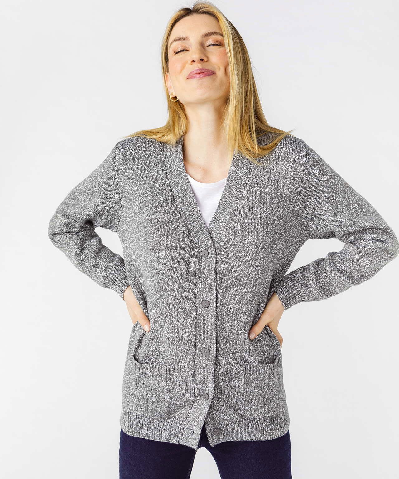Gilet classique maille jersey 