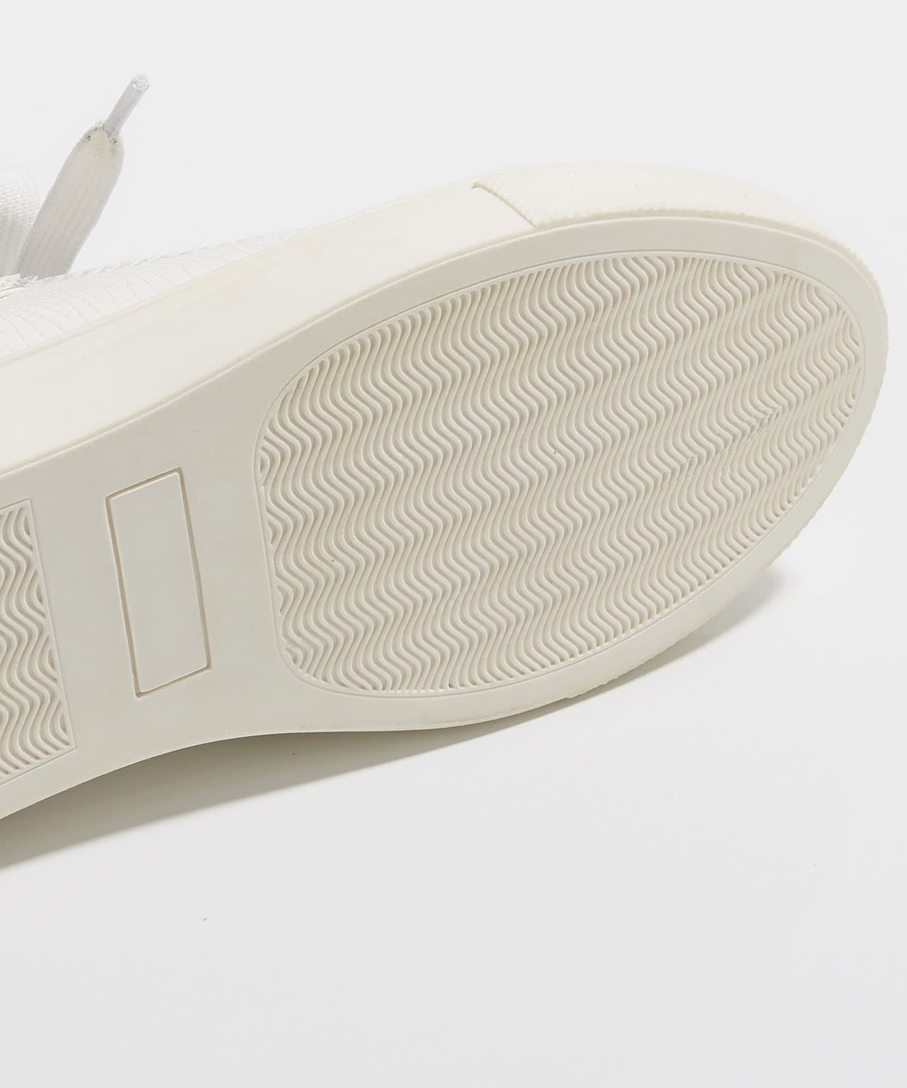 Tennis effet bi-matière à lacets