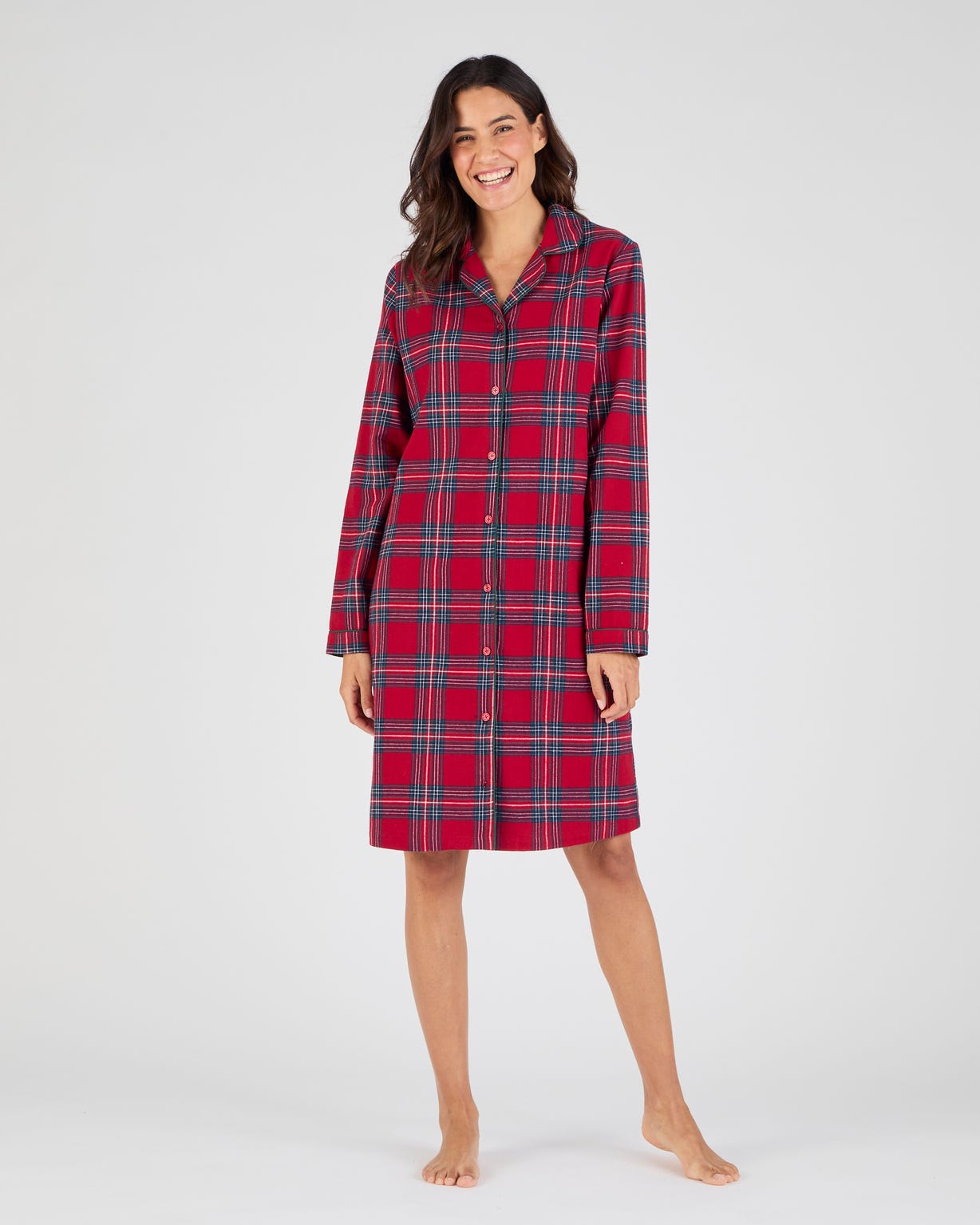 Chemise de nuit flanelle pur coton