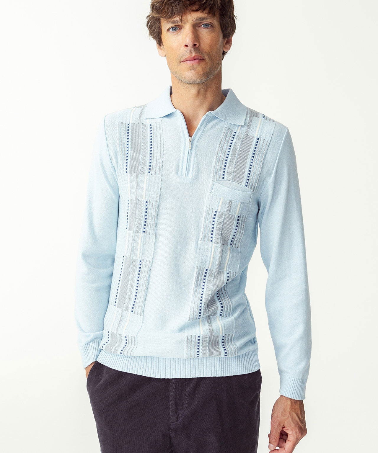 Pull maille jacquard