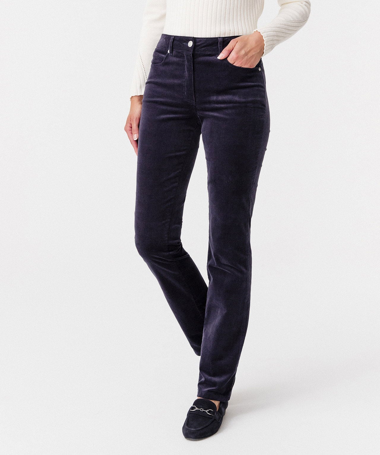 Pantalon coupe droite velours Perfect Fit by Damart