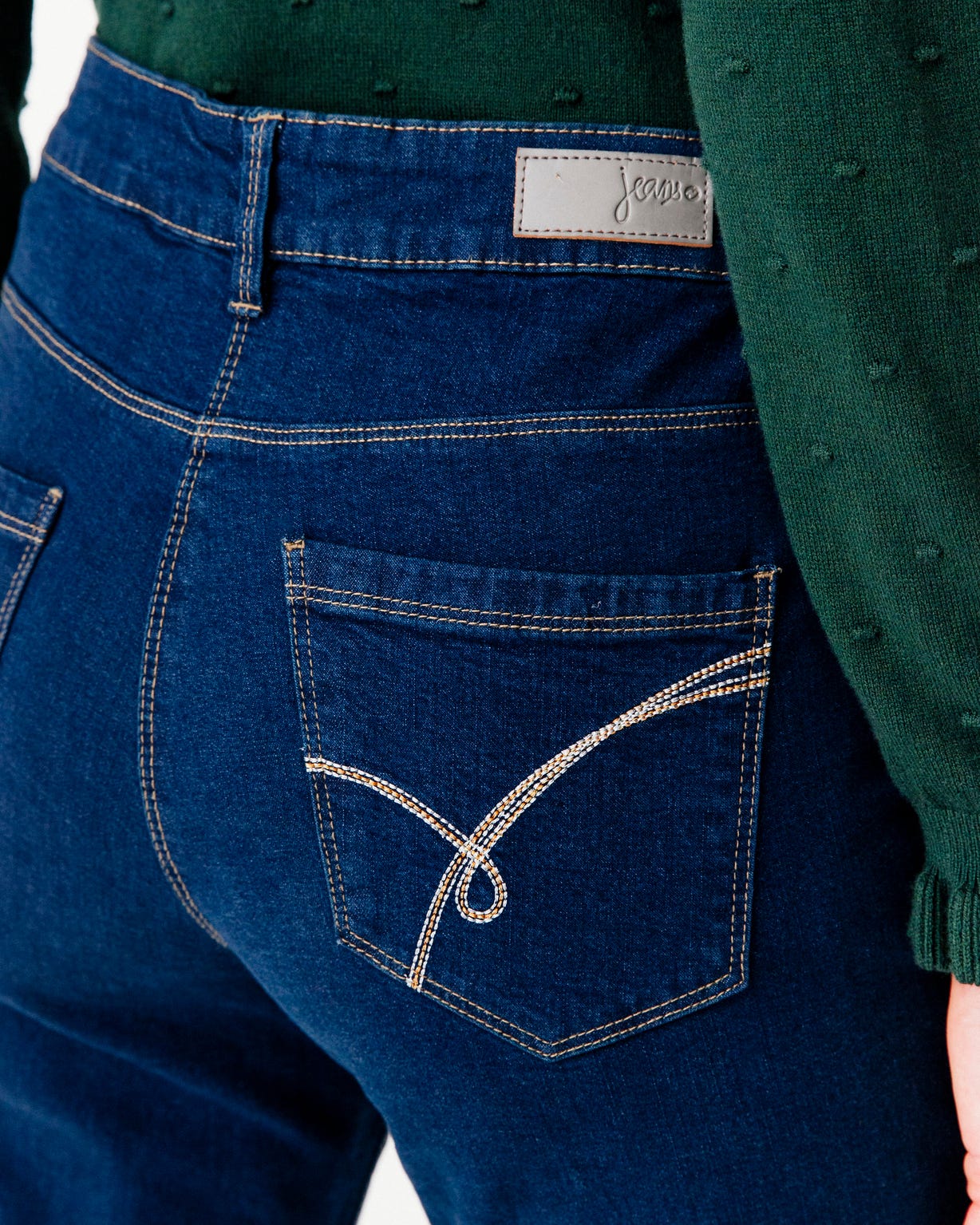 Pantalon denim, coupe droite Perfect Fit by Damart