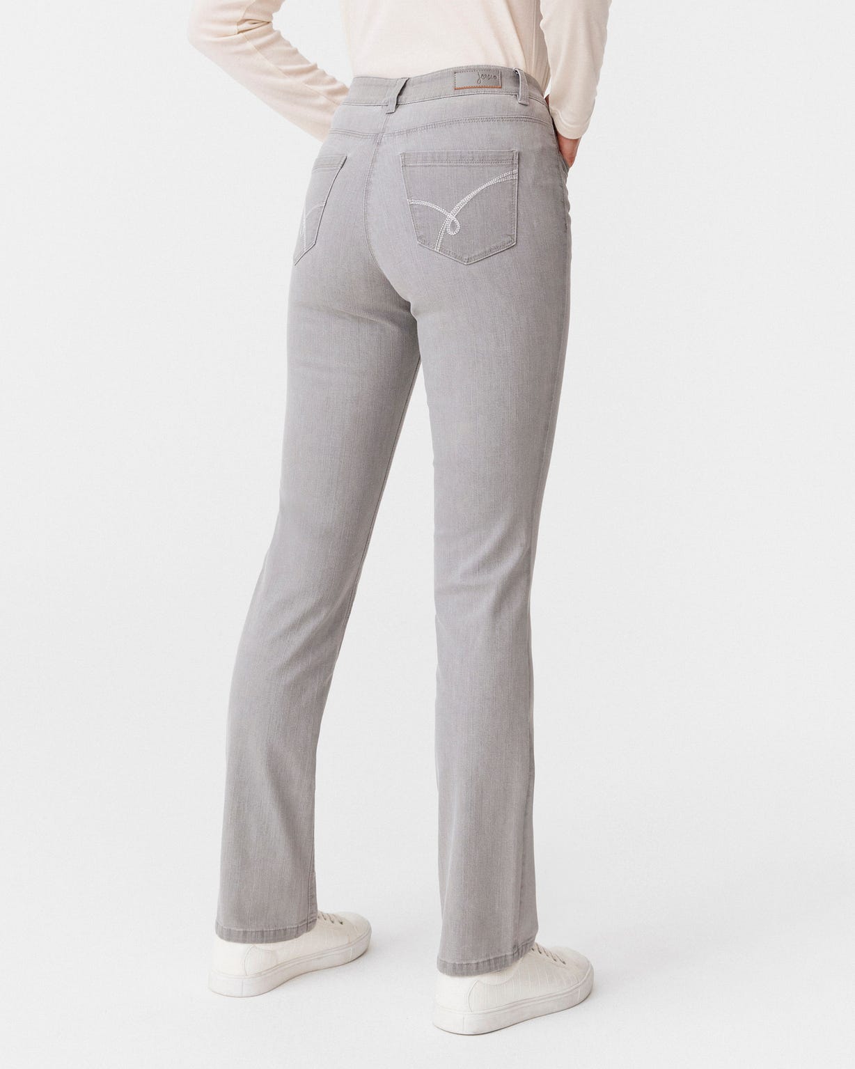 Pantalon denim, coupe droite Perfect Fit by Damart