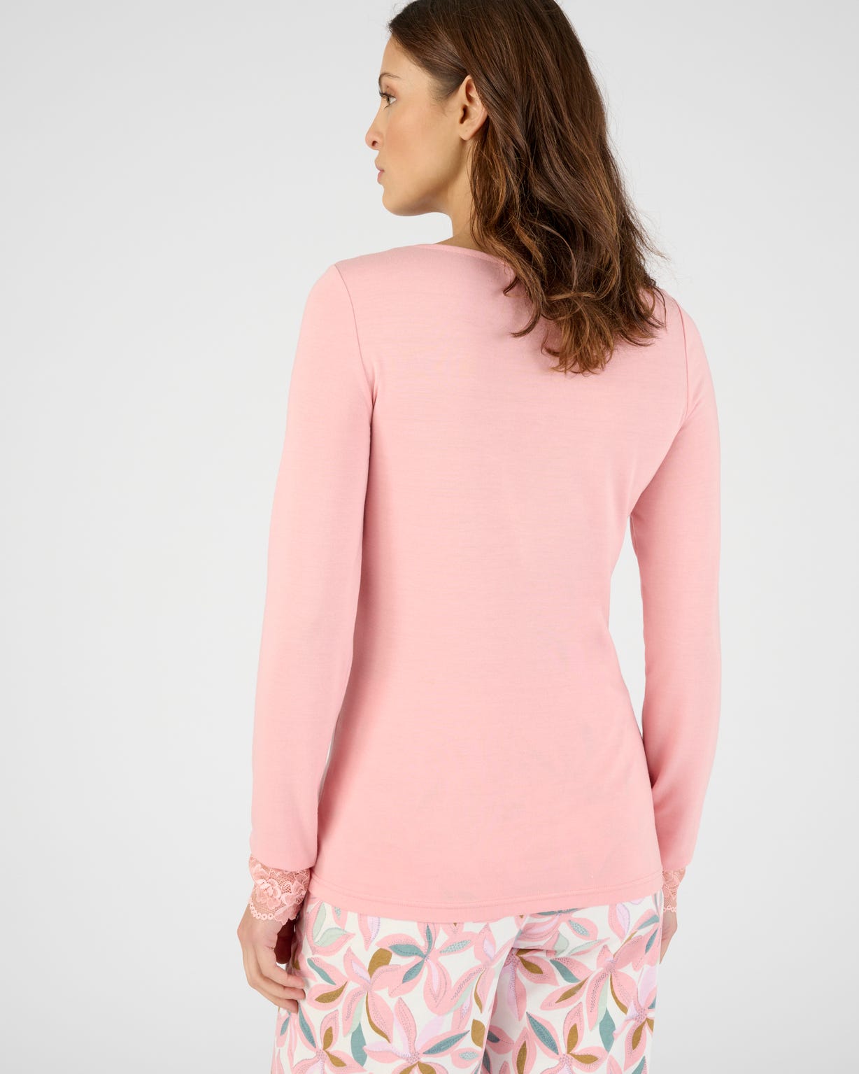 Tee-shirt manches longues avec dentelle Thermolactyl